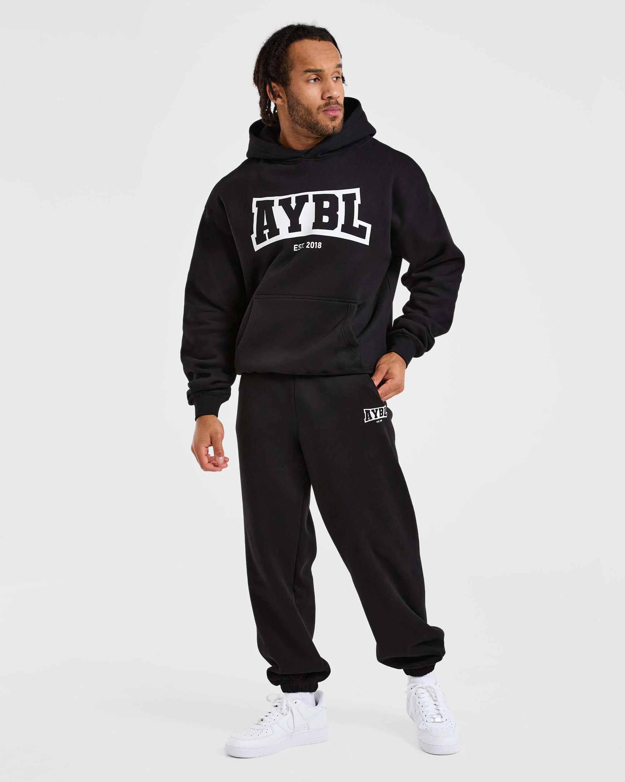 Academy Oversized Hoodie - Noir - Image 3