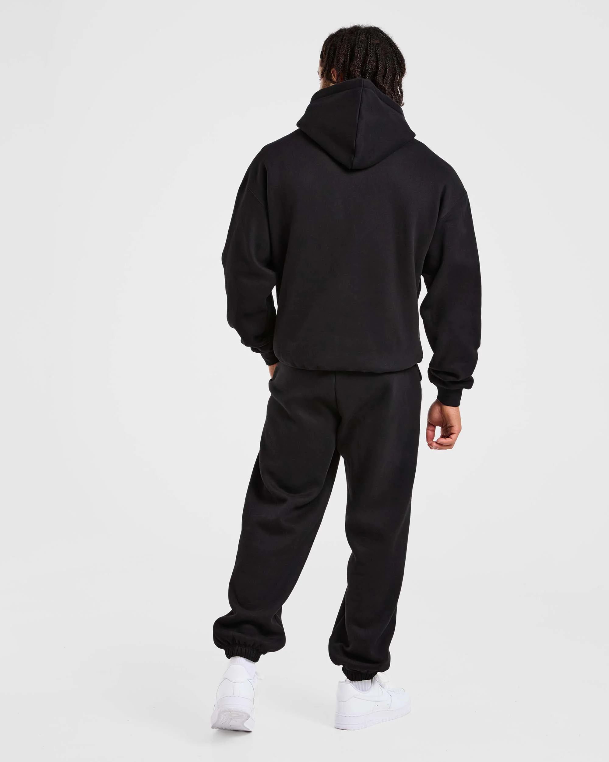 Academy Oversized Hoodie - Noir - Image 4