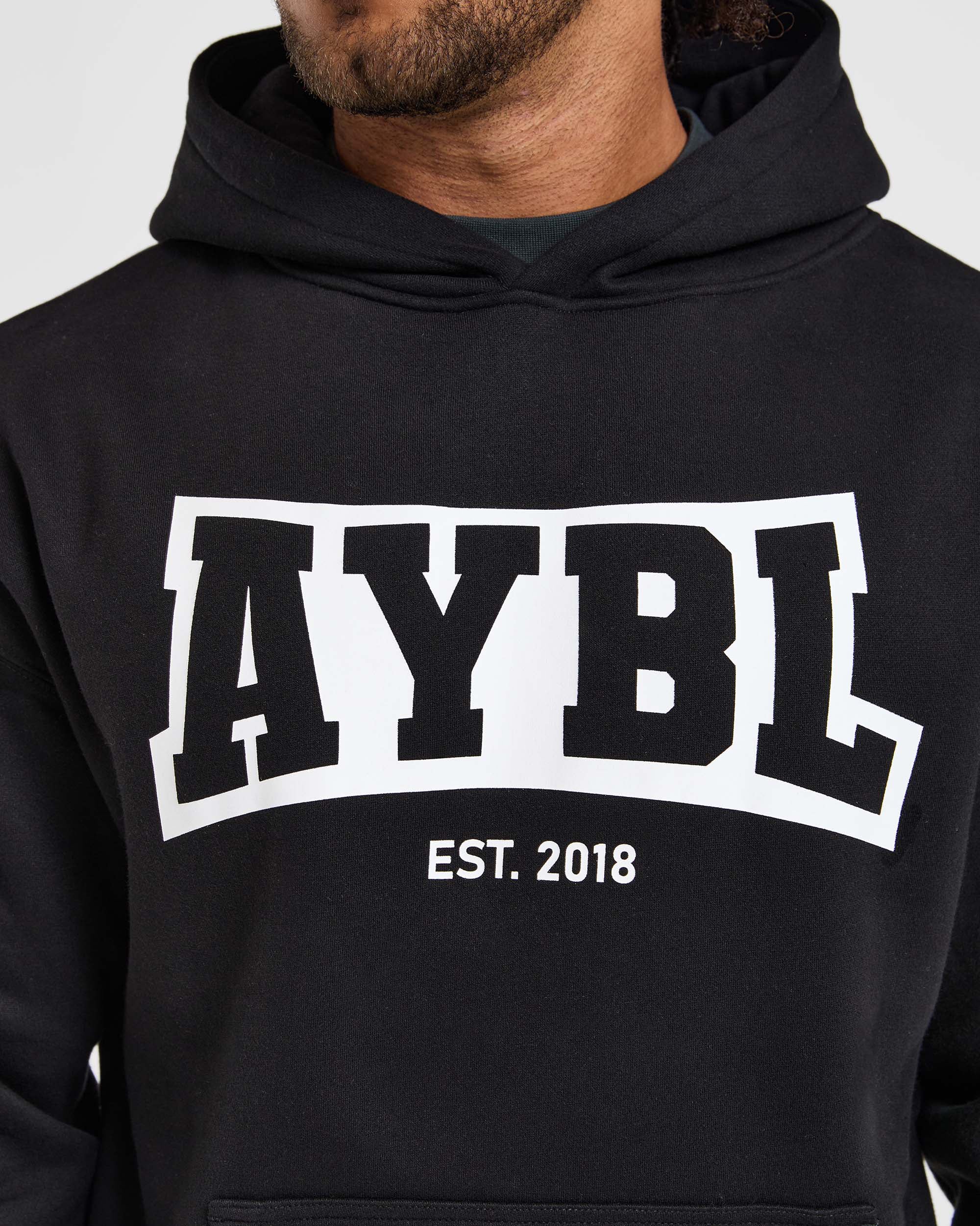 Academy Oversized Hoodie - Noir - Image 5