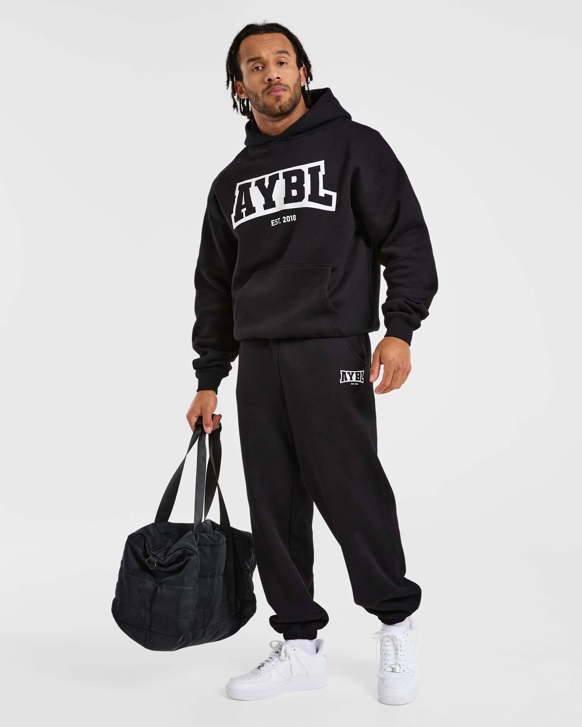 Academy Oversized Hoodie - Noir - Image 8