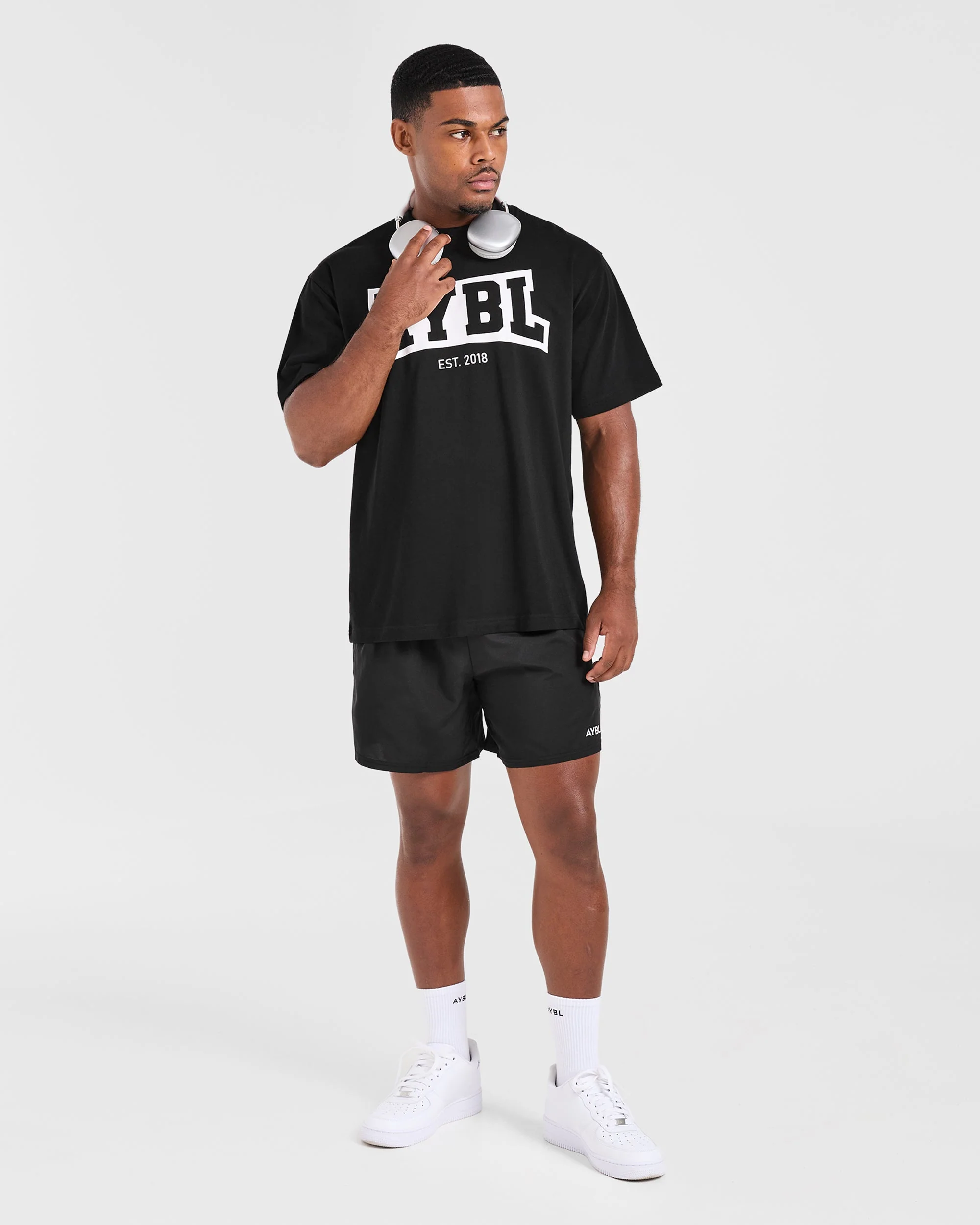 Academy Oversized T Shirt - Noir - Image 7