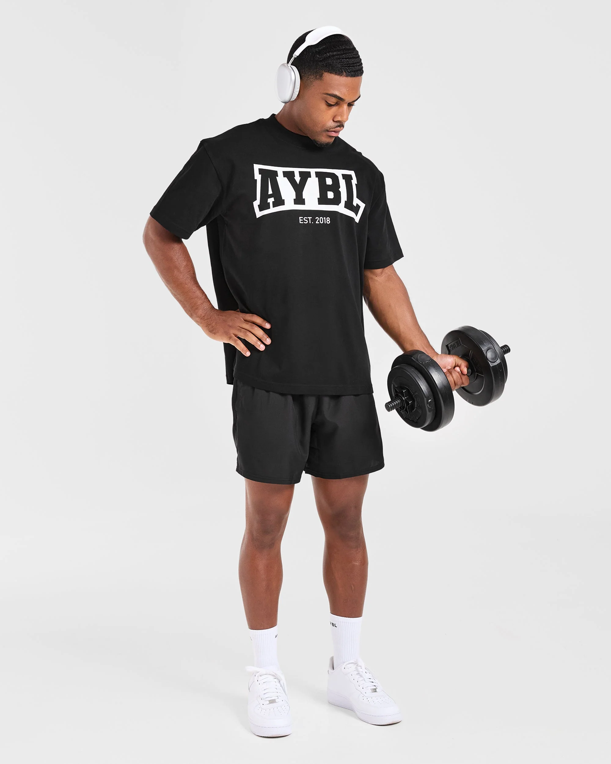 Academy Oversized T Shirt - Noir - Image 8