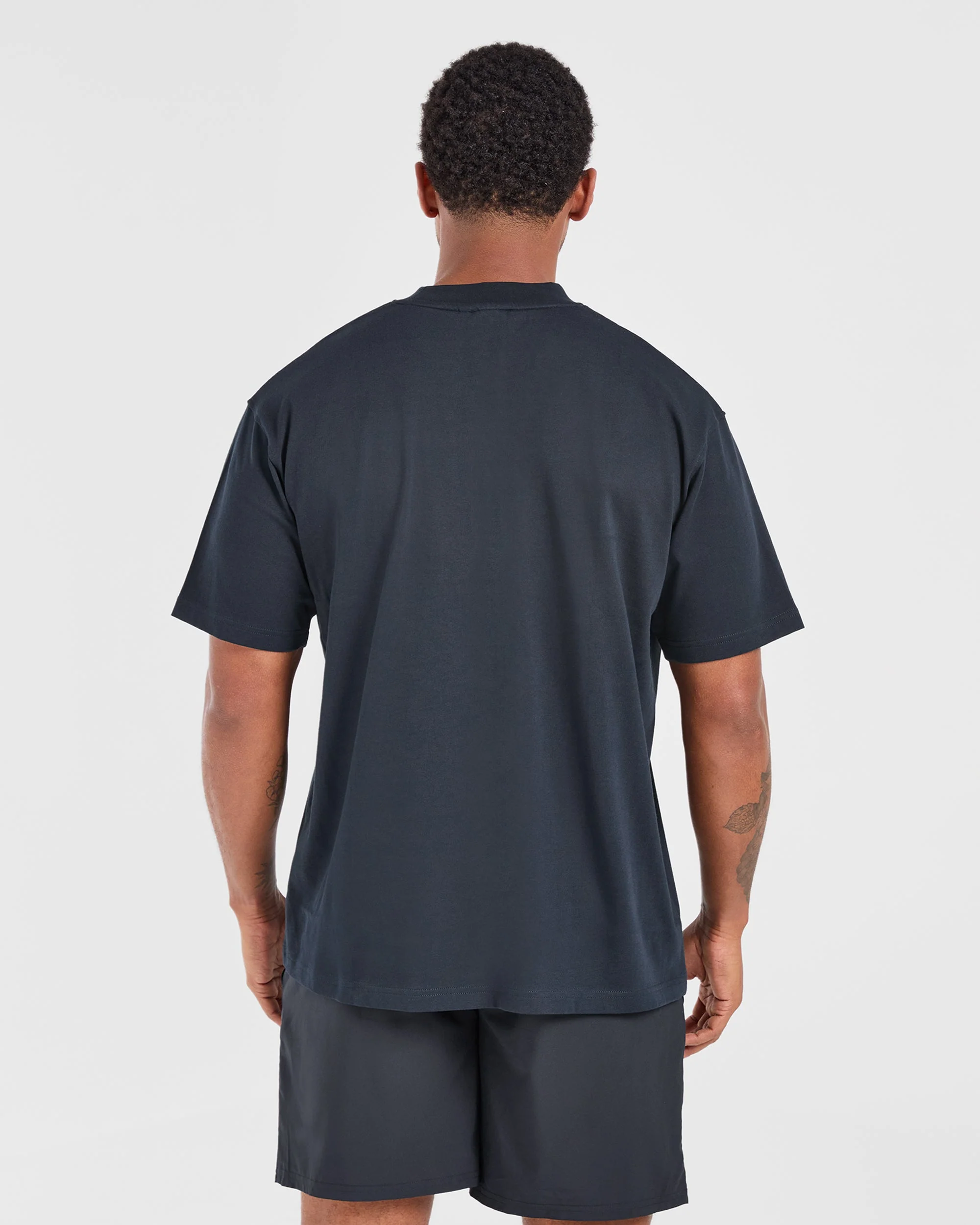 Academy Oversized T Shirt - Navy - Image 2
