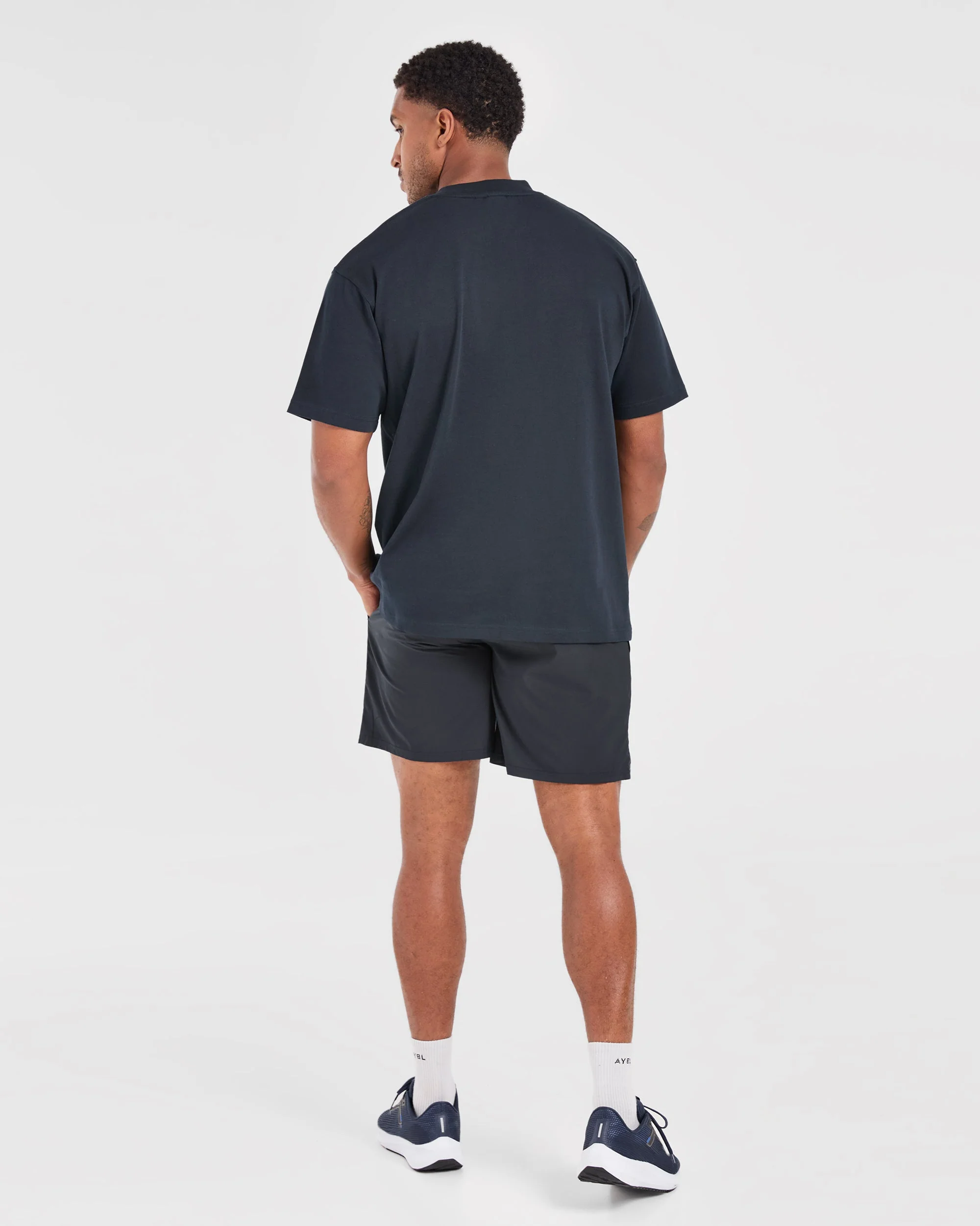 Academy Oversized T Shirt - Navy - Image 4