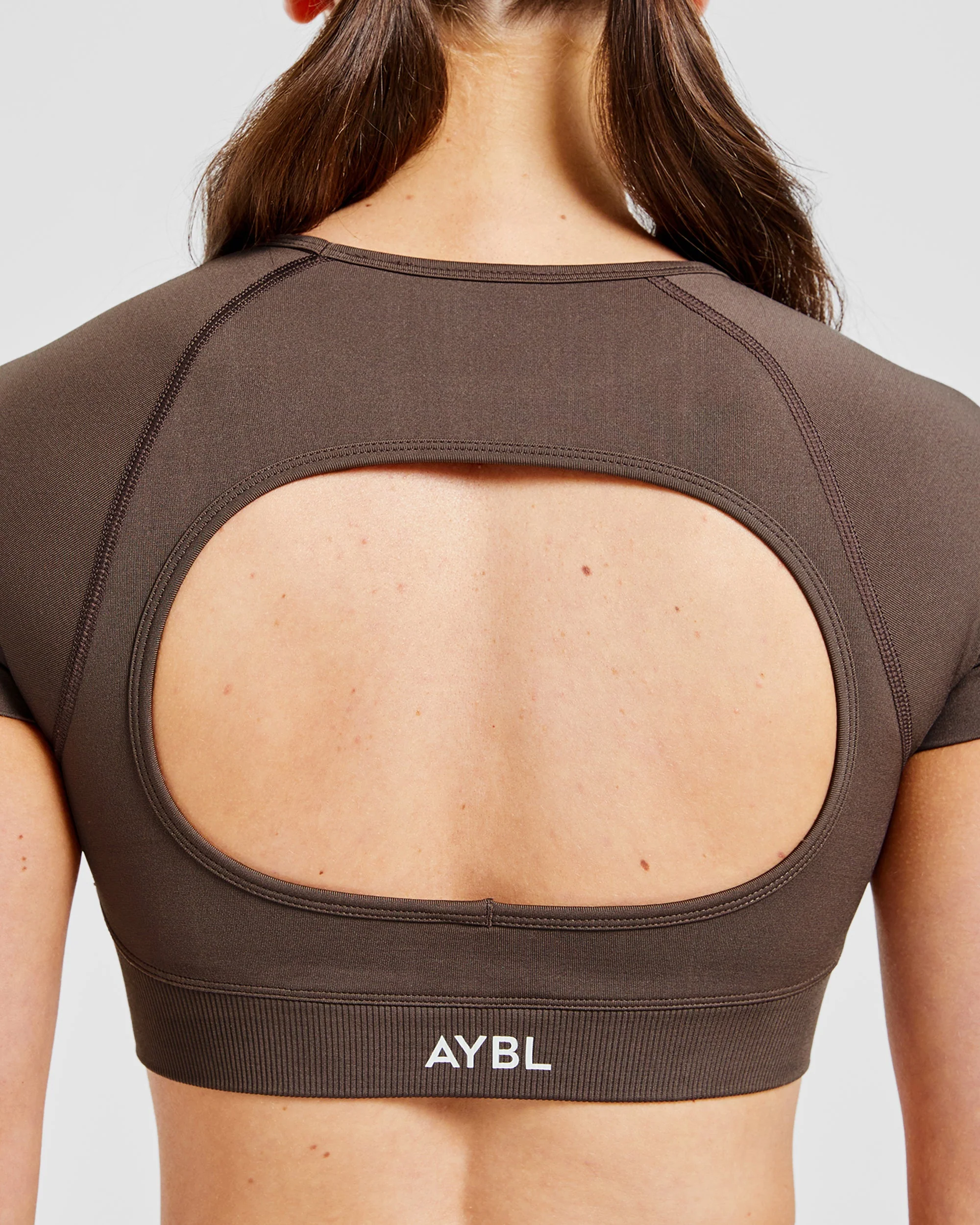 Adapt Seamless Crop Top - Brun - Image 6