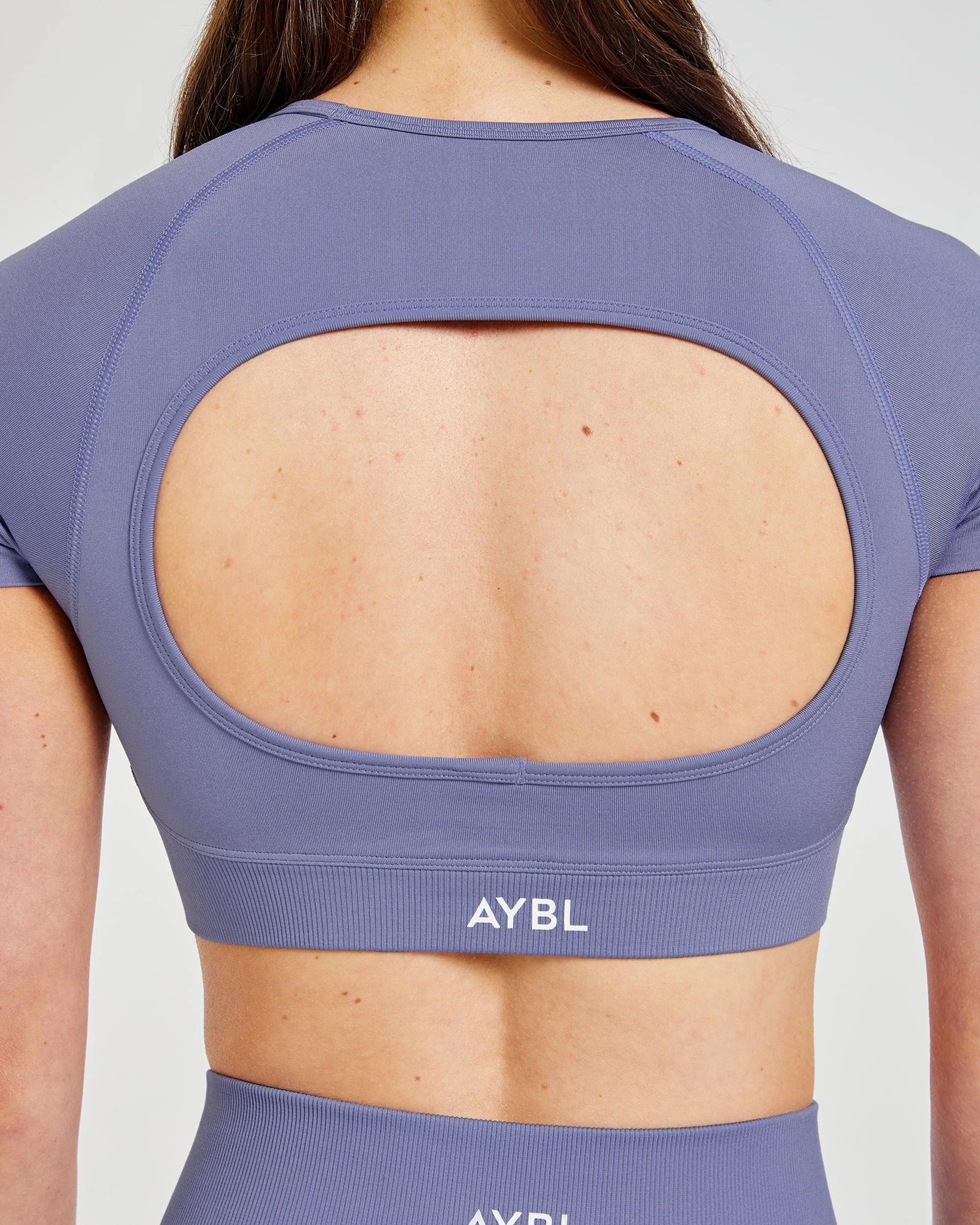 Adapt Seamless Crop Top - Iris Bleu - Image 6