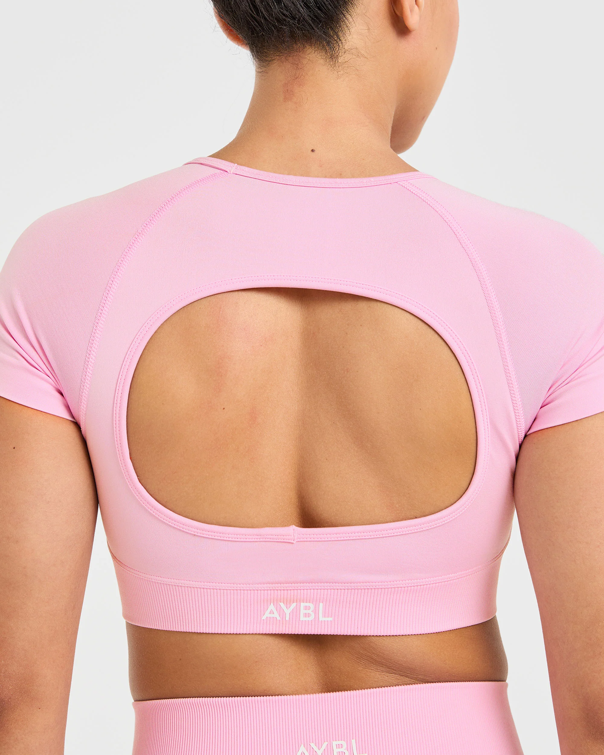 Adapt Seamless Crop Top - Spring Rose - Image 6