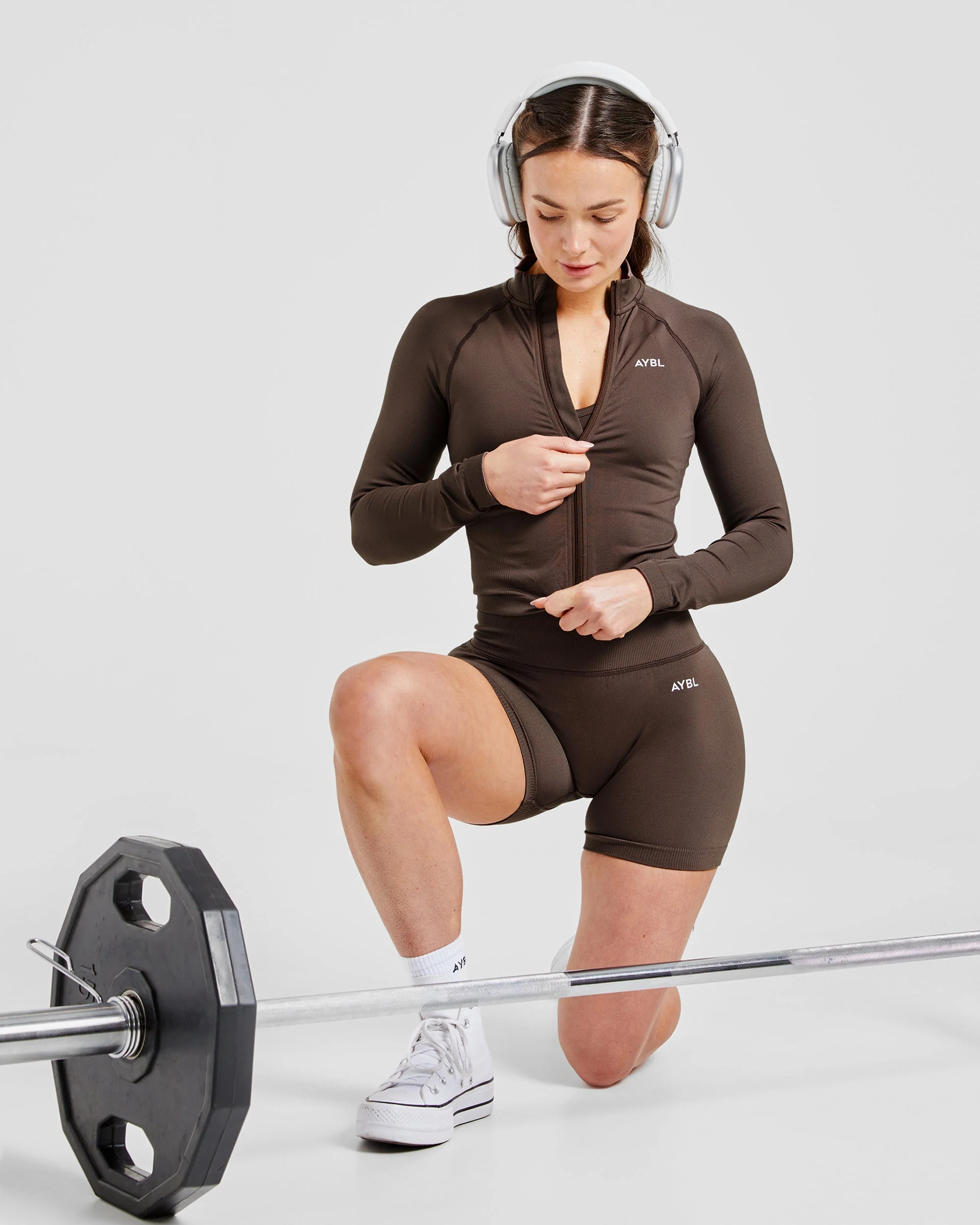 Adapt Seamless Jacket - Brun - Image 8