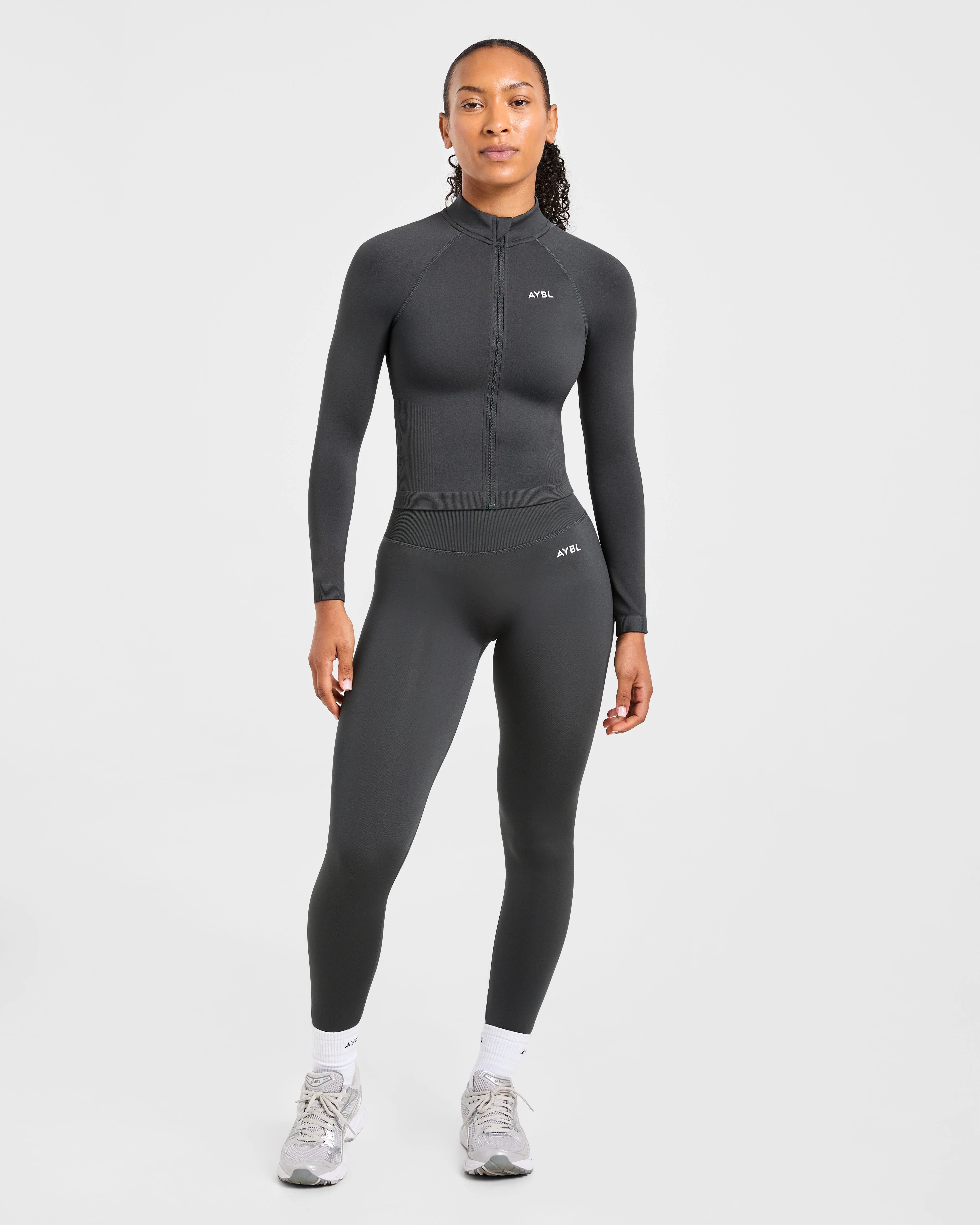 Adapt Seamless Jacket - Dark Charcoal - Image 3
