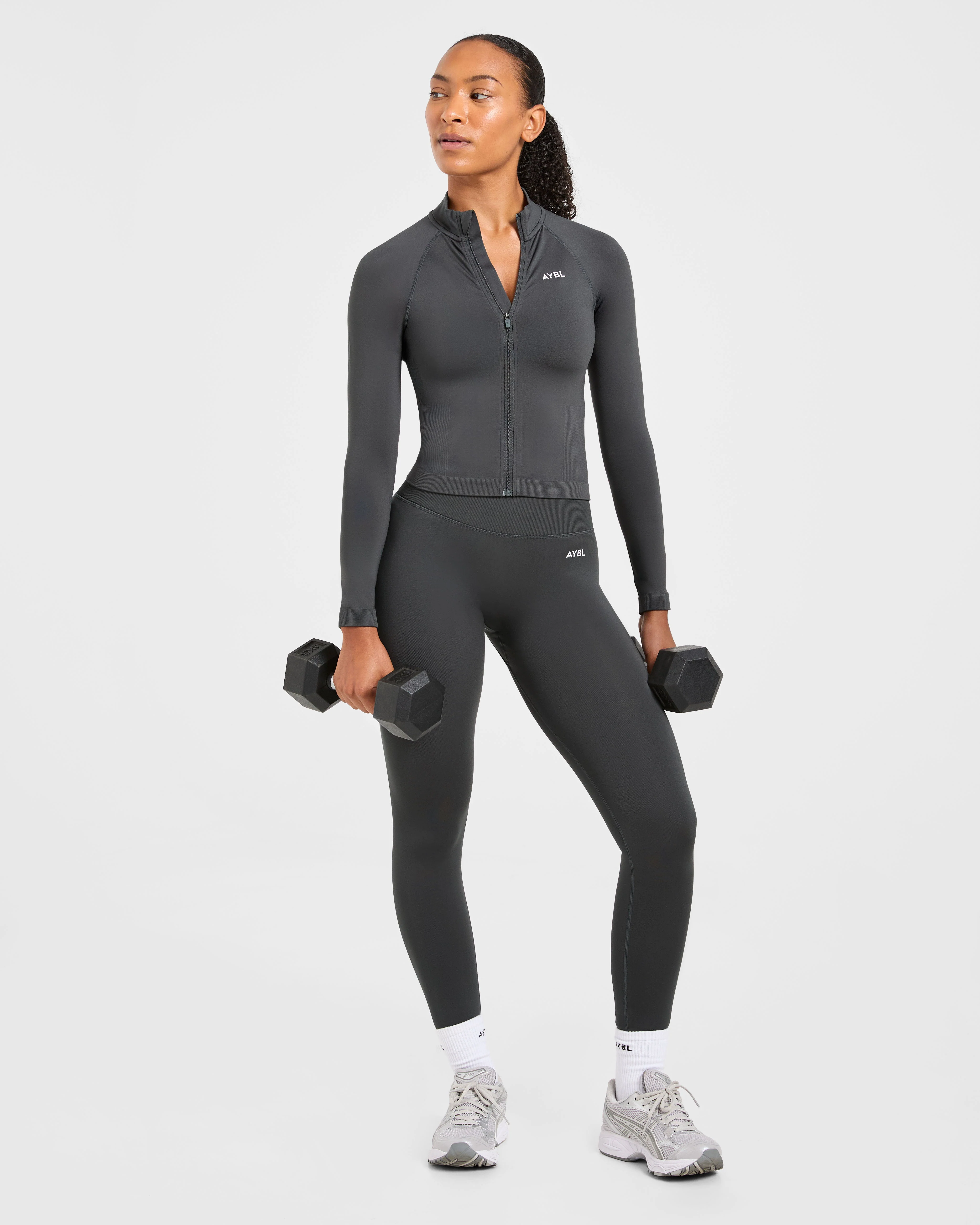 Adapt Seamless Jacket - Dark Charcoal - Image 7