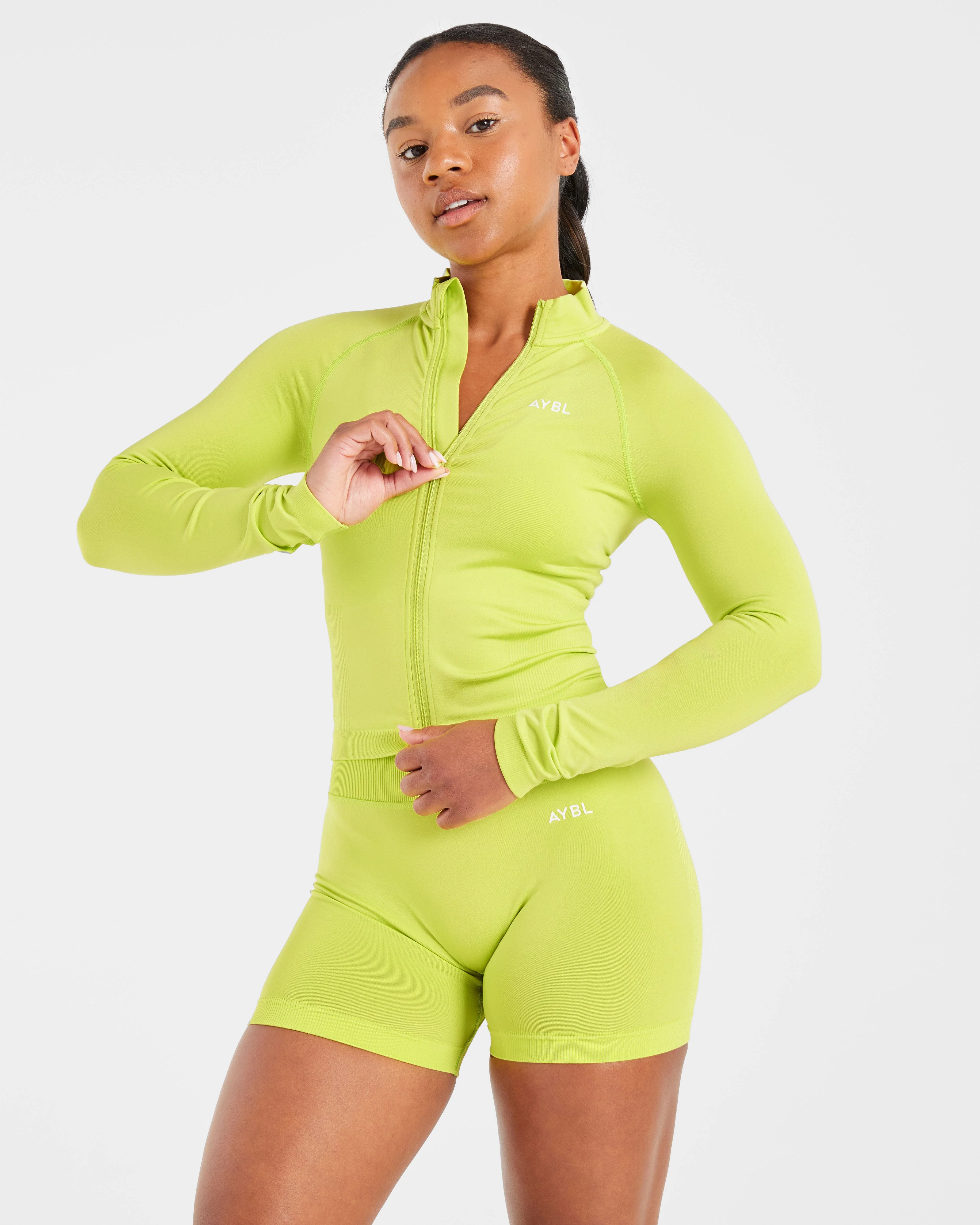 Adapt Seamless Jacket - Lime Vert - Image 7