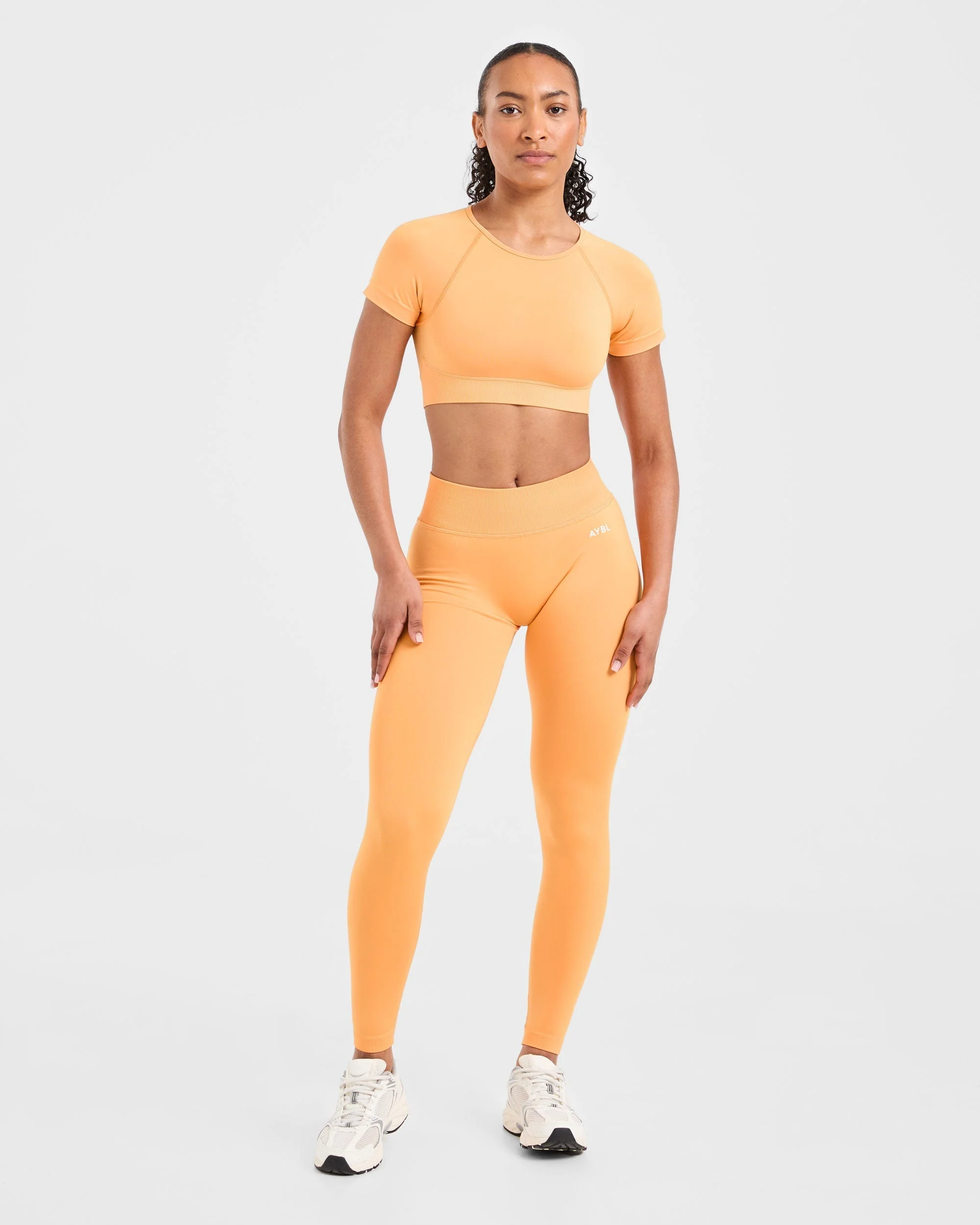 Adapt Seamless Leggings - Bright Orange - Image 3