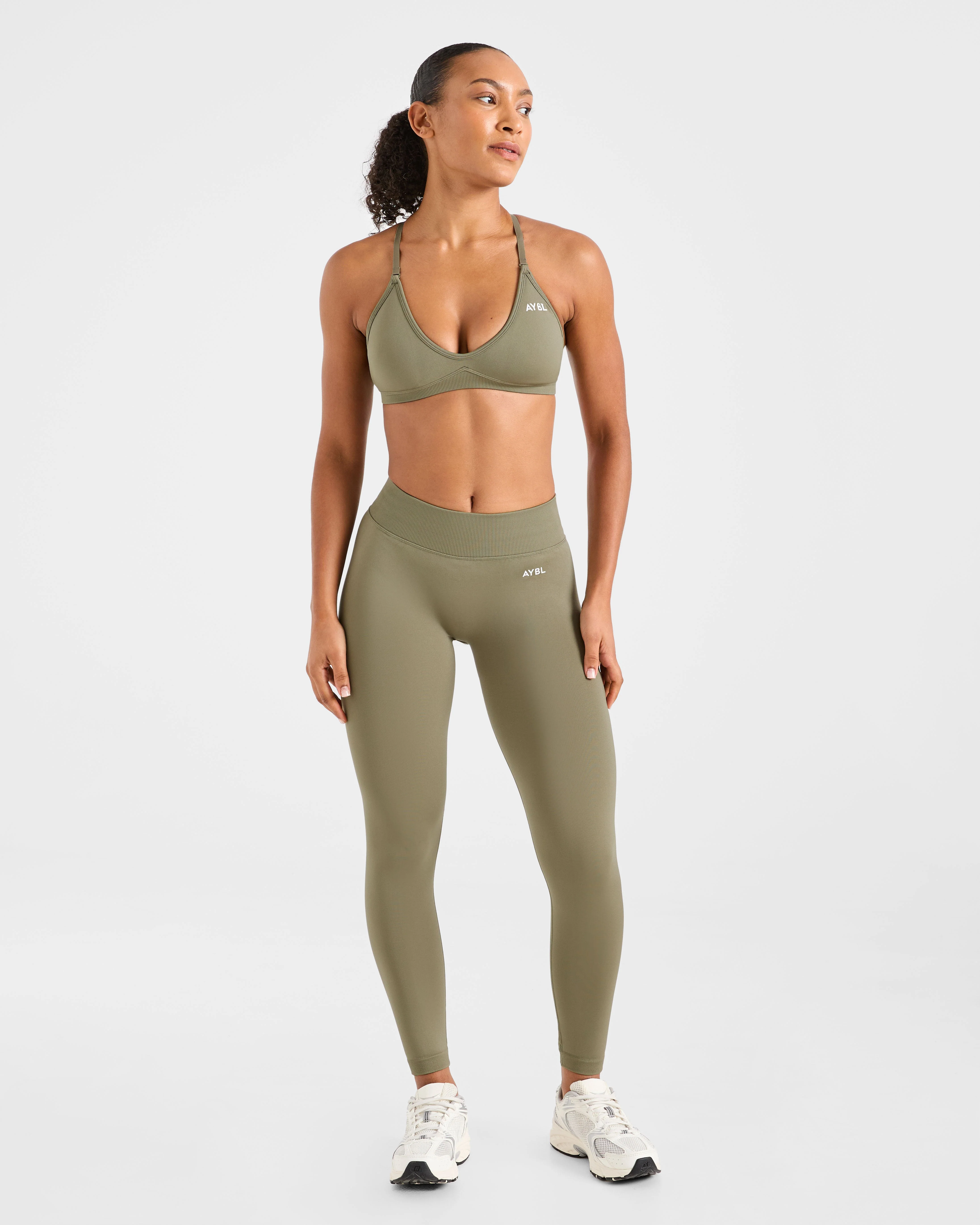 Adapt Seamless Leggings - Muted Olive - Image 3