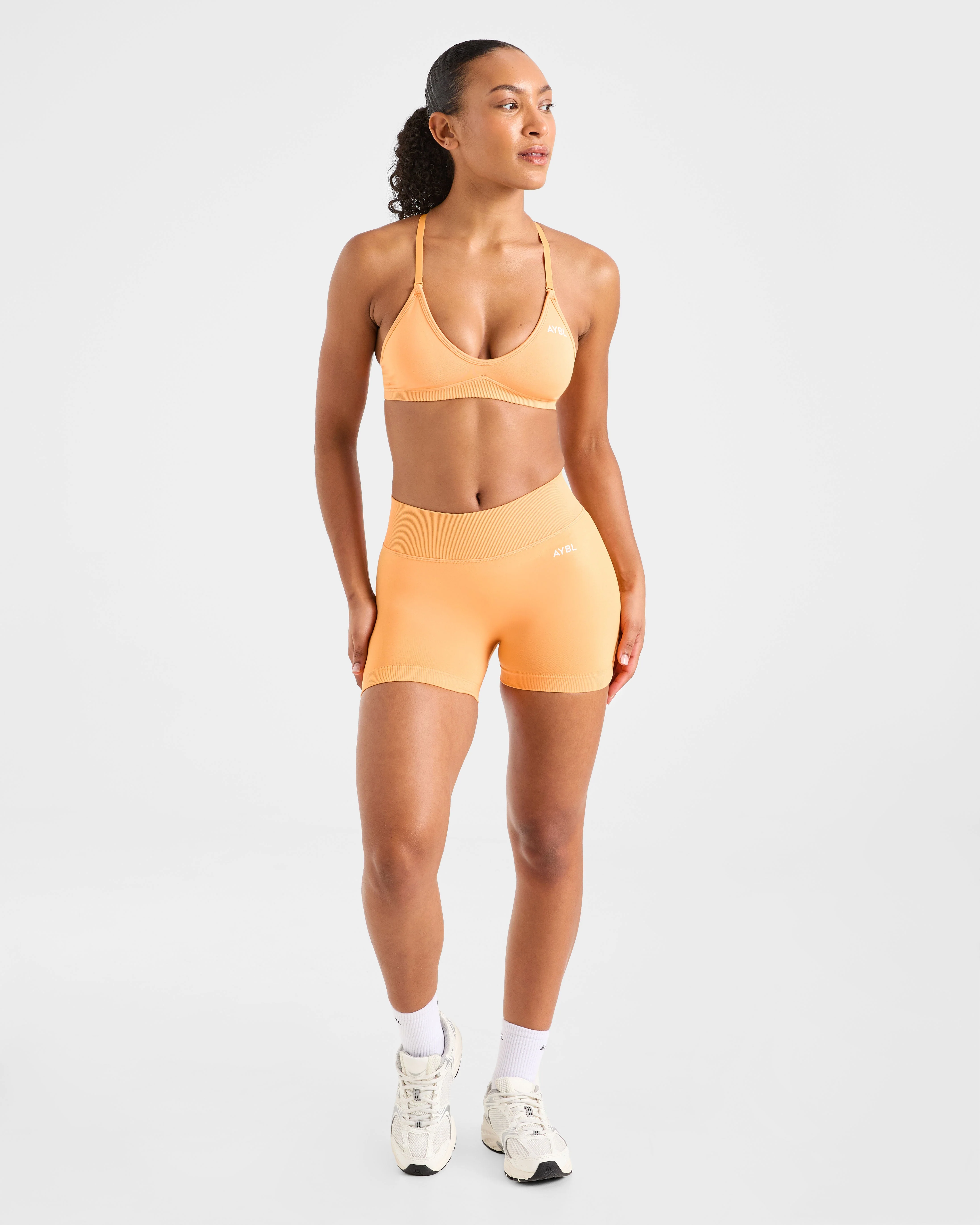 Adapt Seamless Shorts | 4.5" - Bright Orange - Image 3