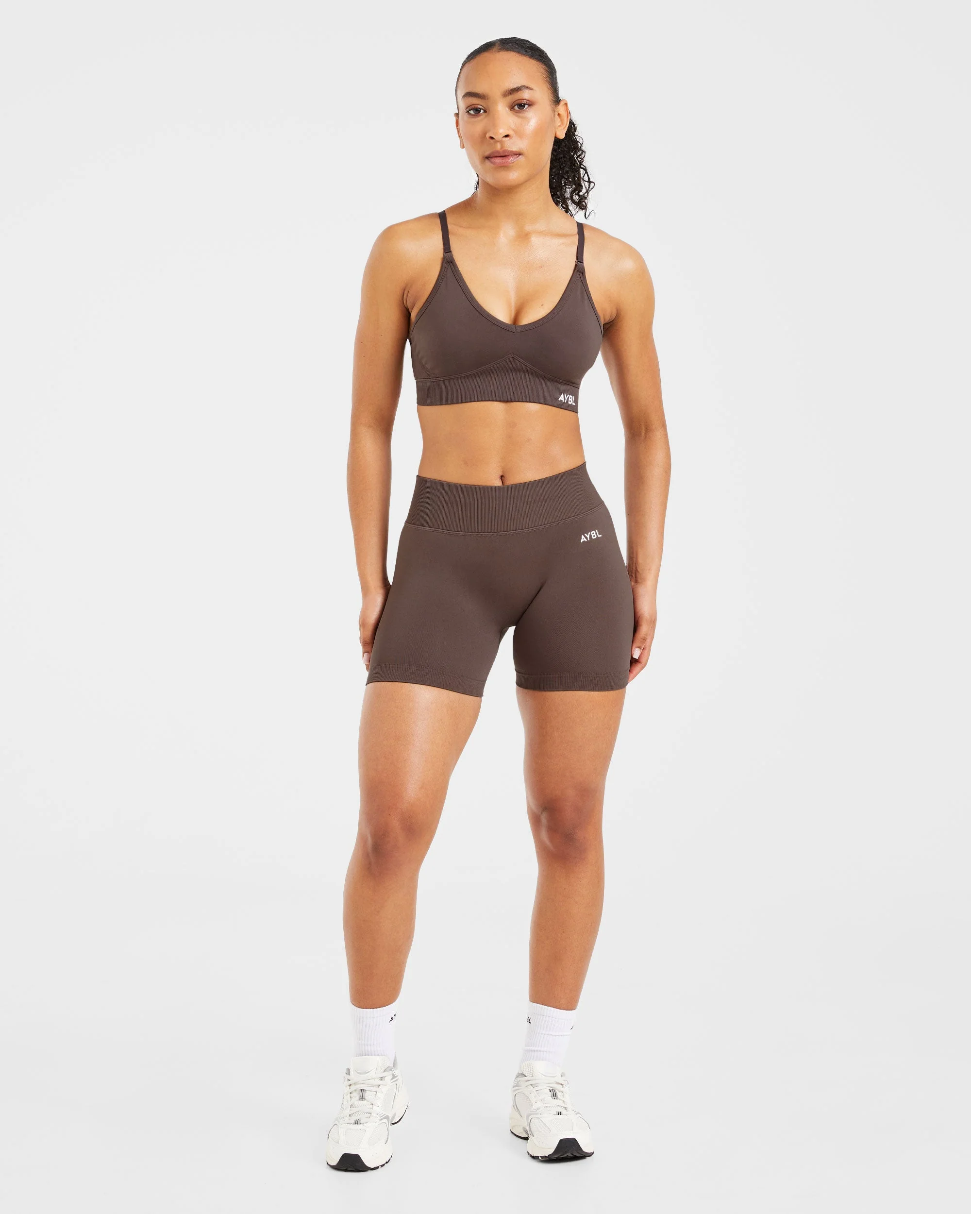 Adapt Seamless Shorts | 4.5" - Brun - Image 3