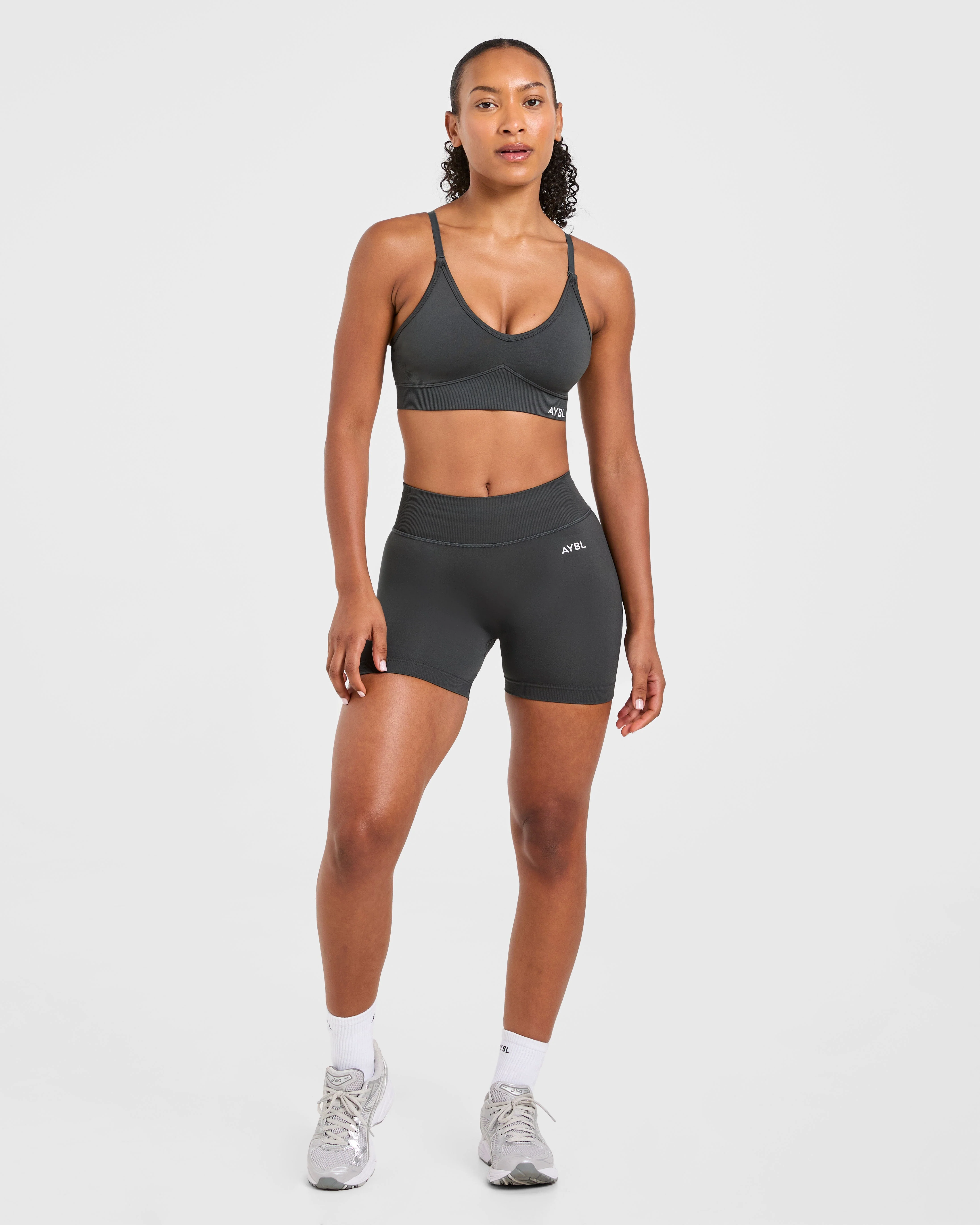 Adapt Seamless Shorts | 4.5" - Dark Charcoal - Image 3