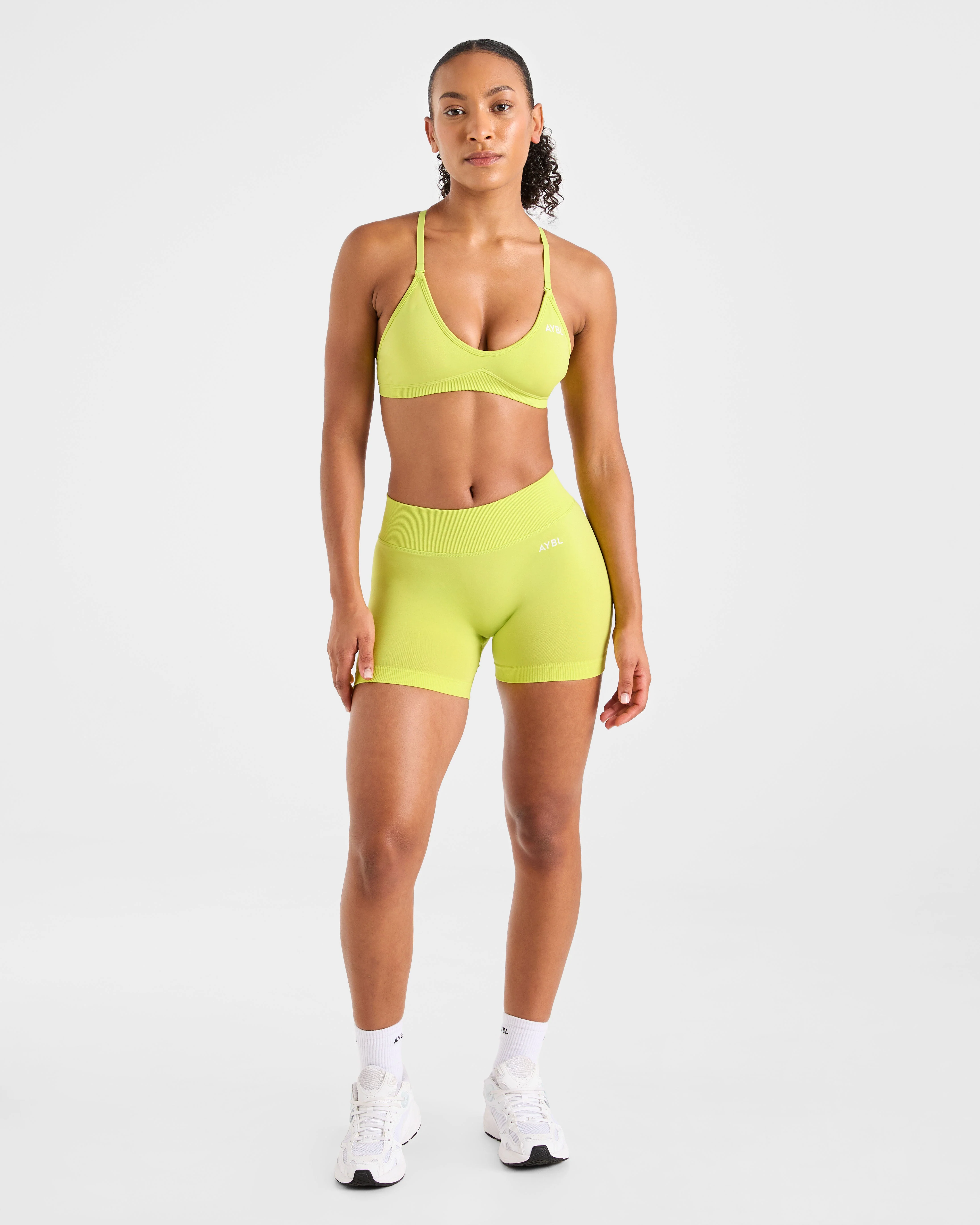 Adapt Seamless Shorts | 4.5" - Lime Vert - Image 3
