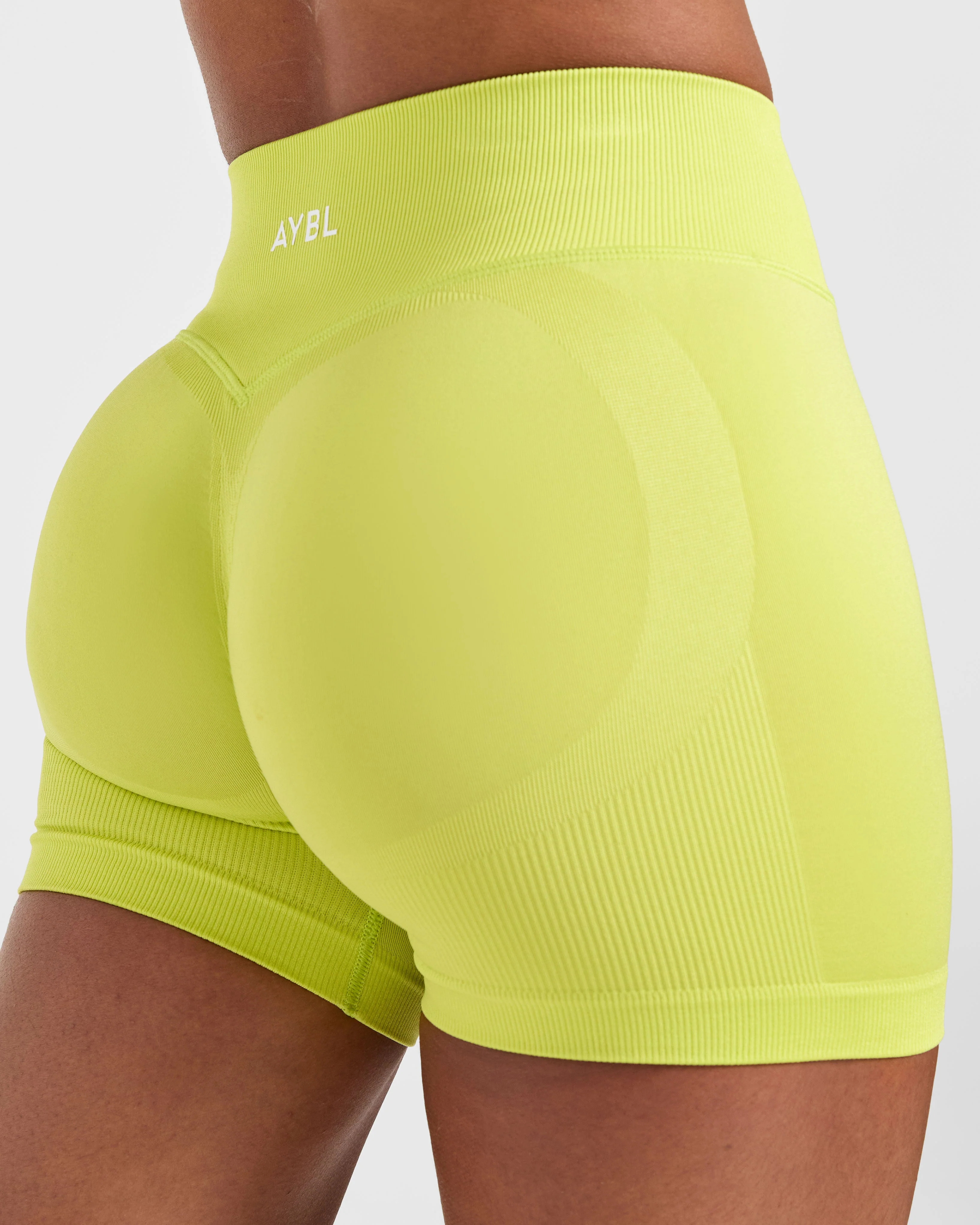 Adapt Seamless Shorts | 4.5" - Lime Vert - Image 6