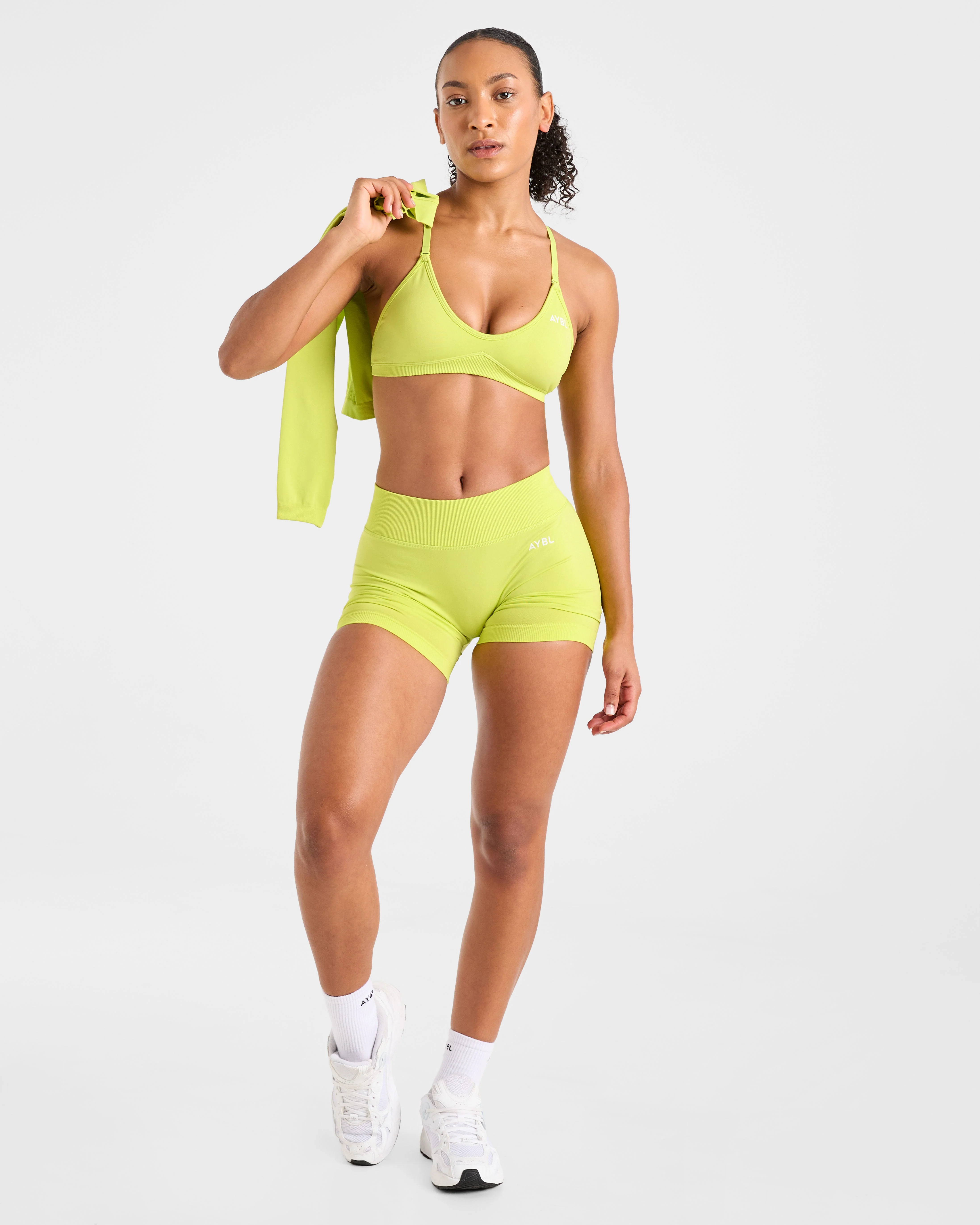 Adapt Seamless Shorts | 4.5" - Lime Vert - Image 7