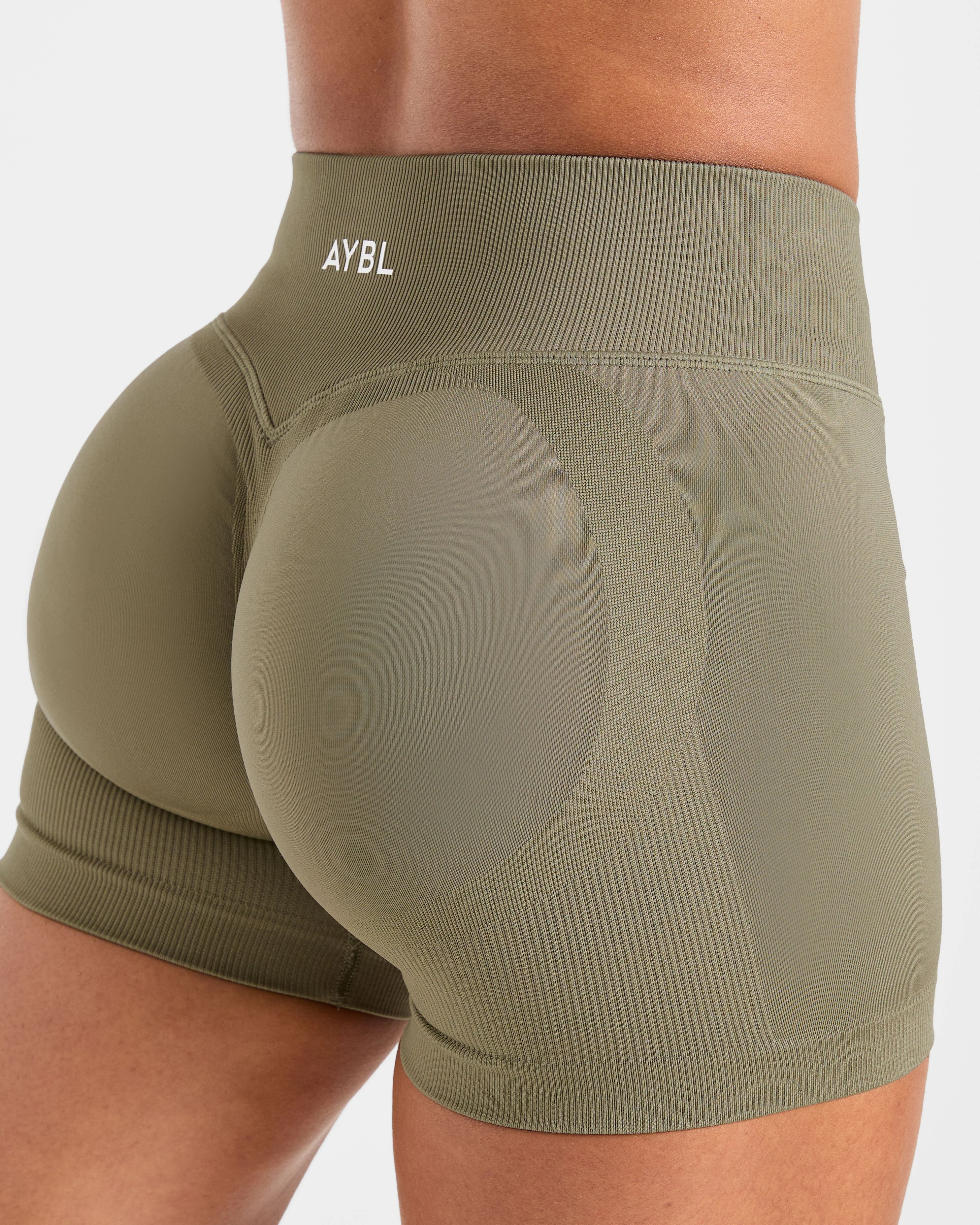 Adapt Seamless Shorts | 4.5" - Muted Olive - Image 6
