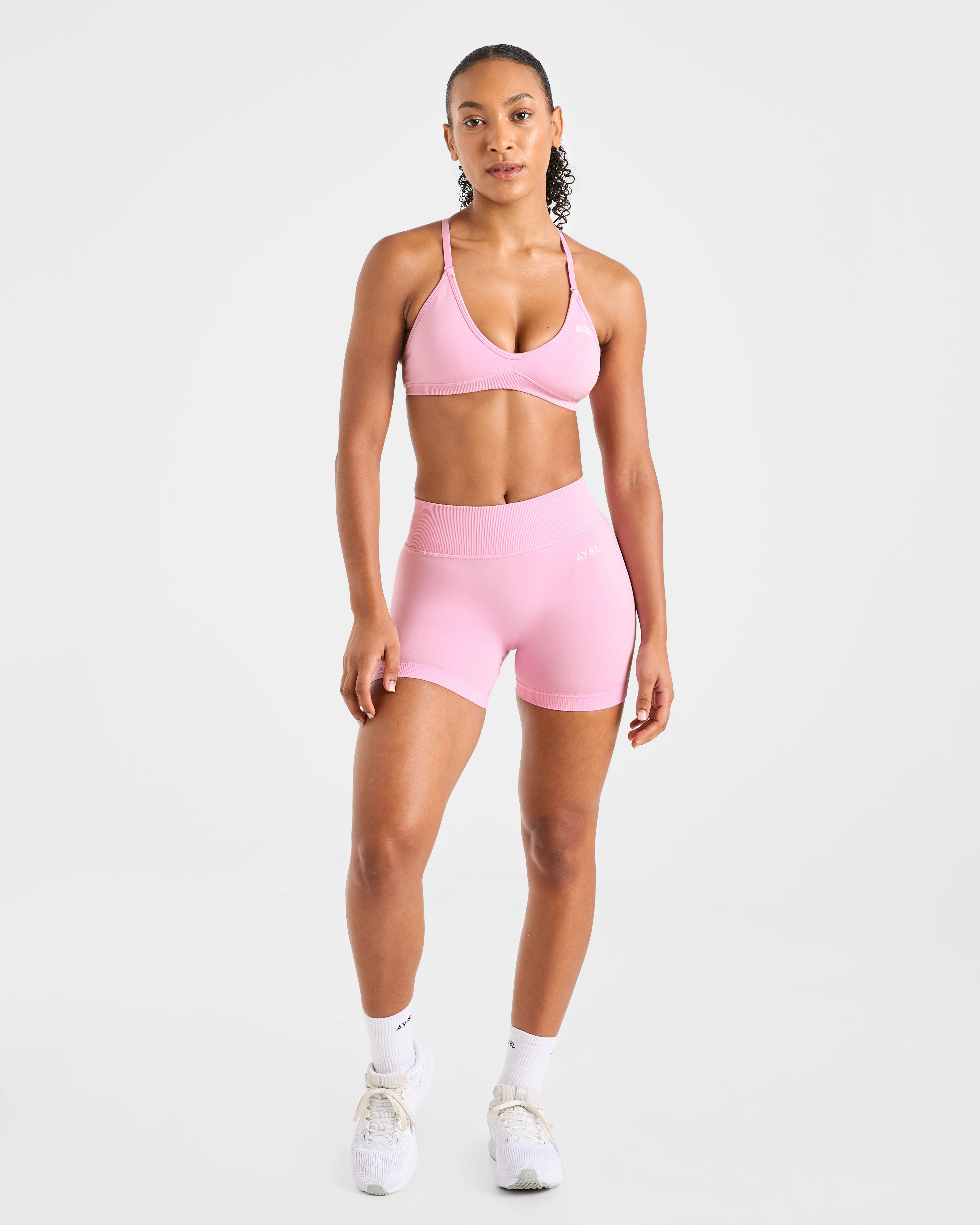 Adapt Seamless Shorts | 4.5" - Spring Rose - Image 3