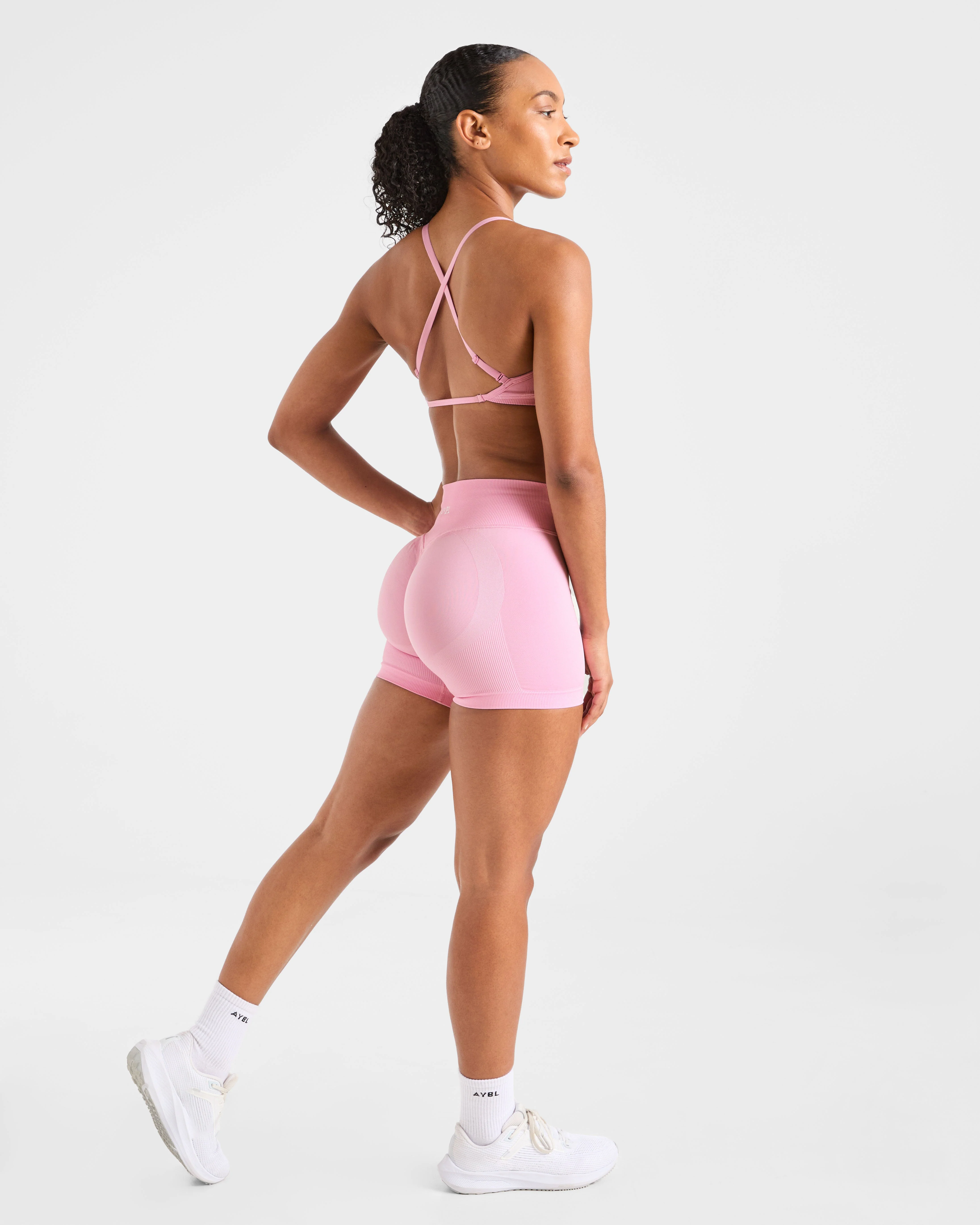 Adapt Seamless Shorts | 4.5" - Spring Rose - Image 4