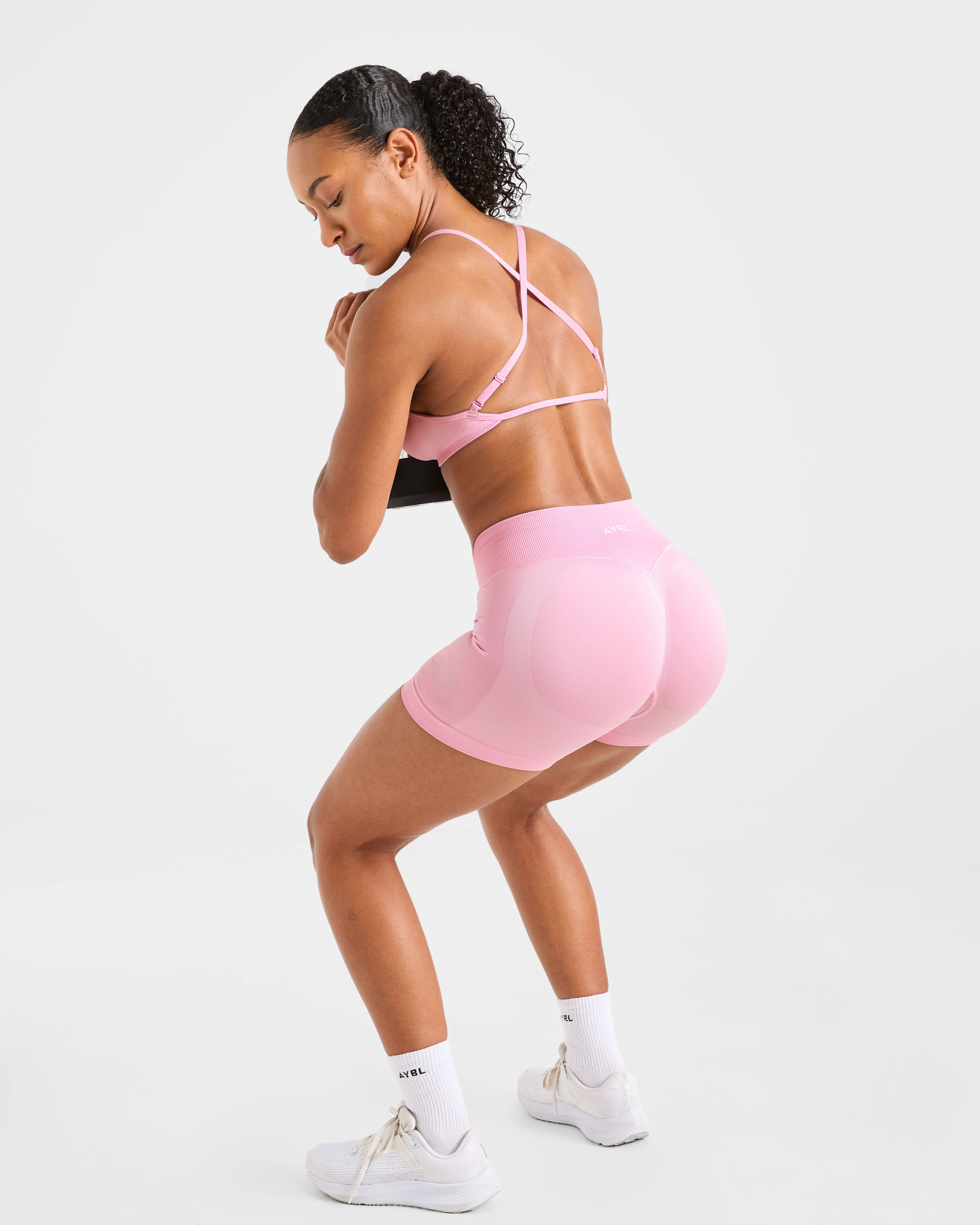 Adapt Seamless Shorts | 4.5" - Spring Rose - Image 8
