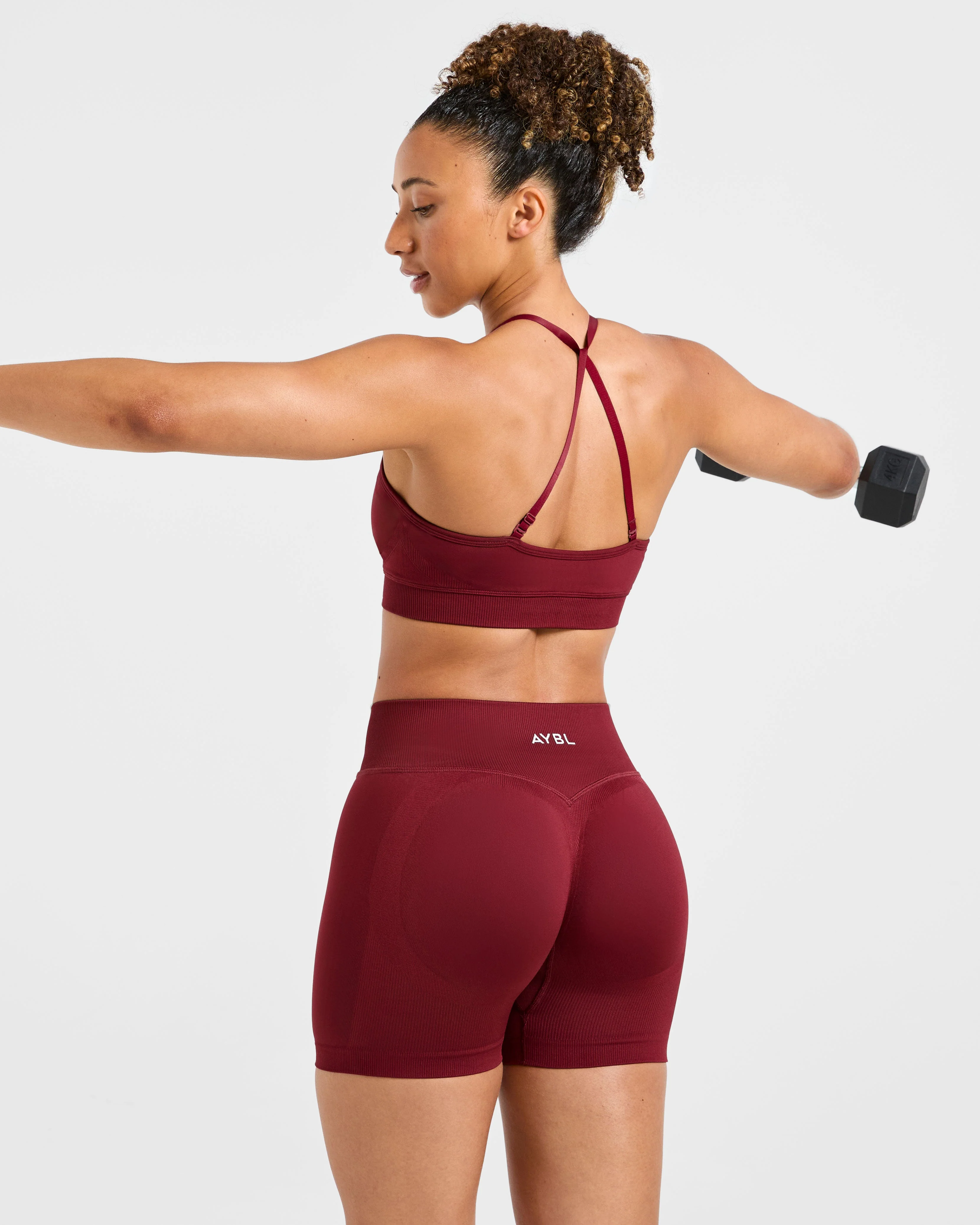Adapt Seamless Sports Bra - Autumn Rouge - Image 7
