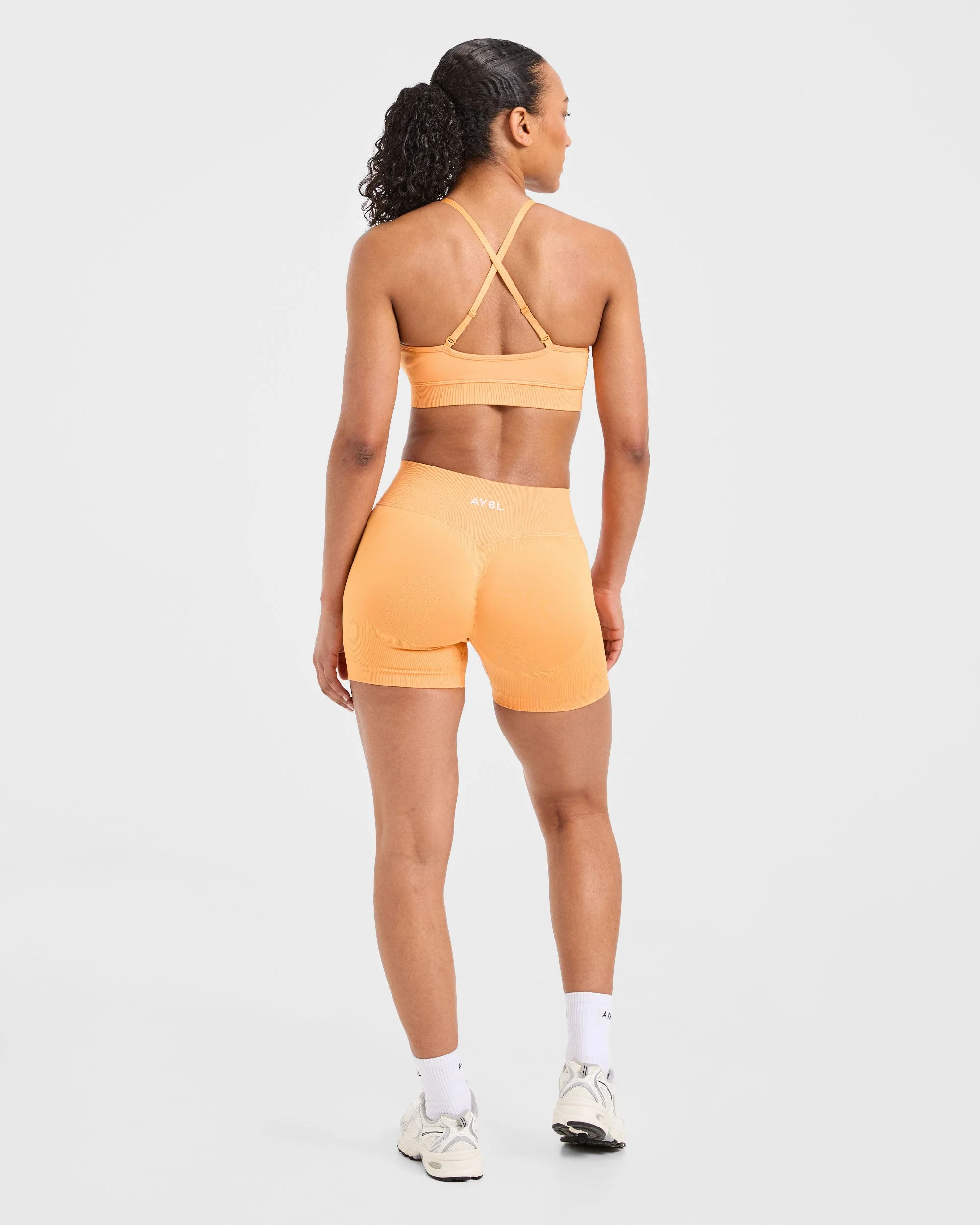 Adapt Seamless Sports Bra - Bright Orange - Image 4