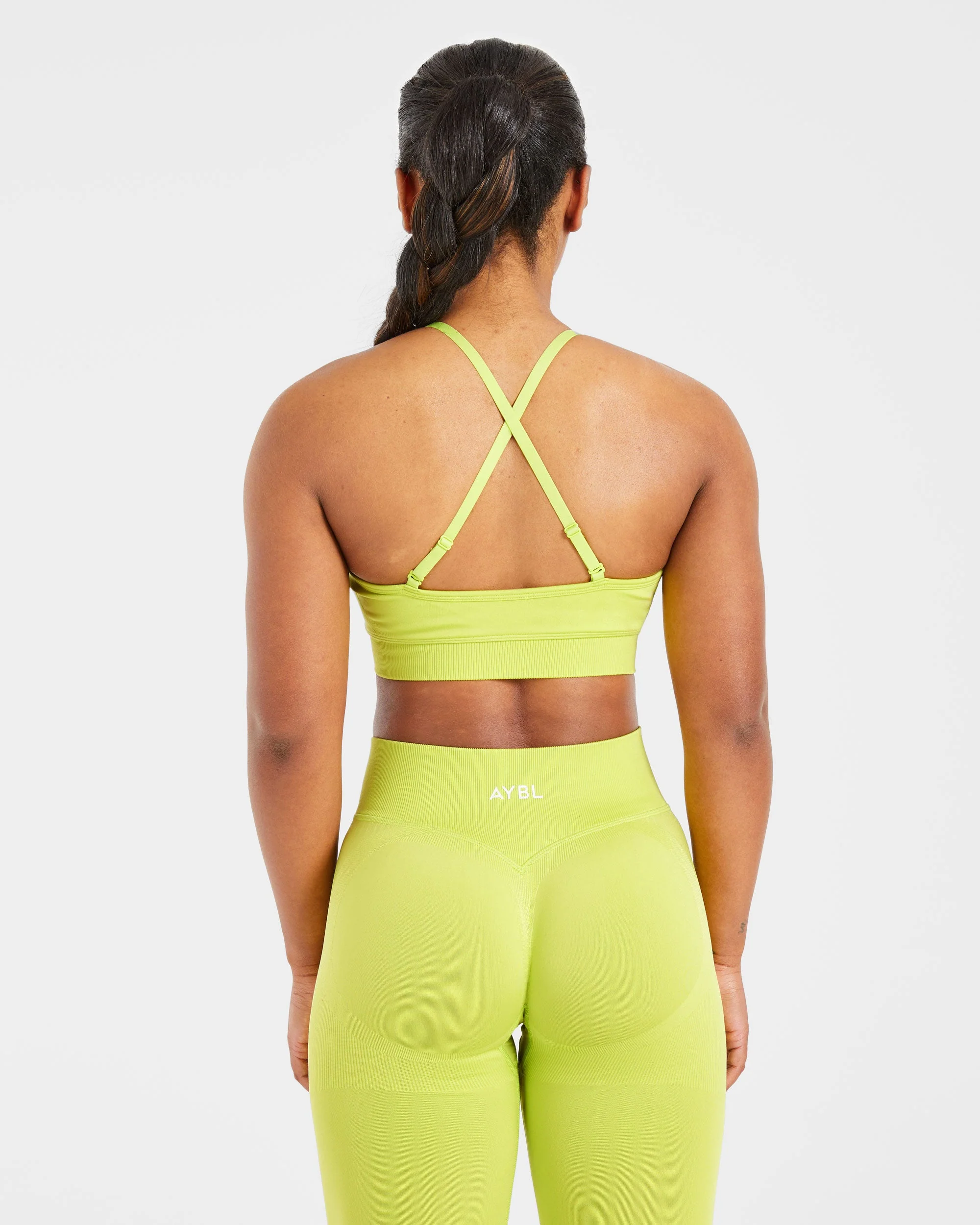 Adapt Seamless Sports Bra - Lime Vert - Image 2