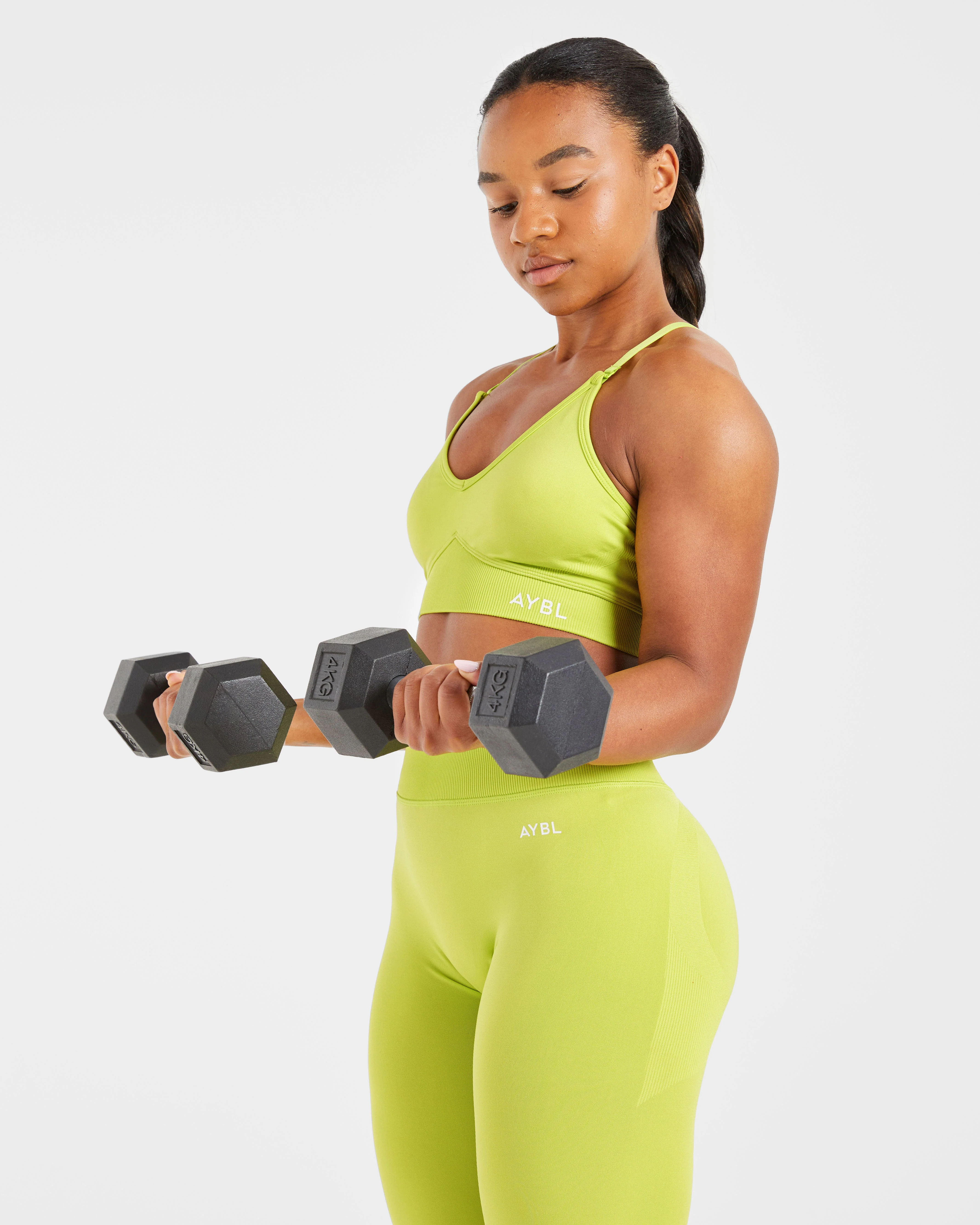 Adapt Seamless Sports Bra - Lime Vert - Image 8