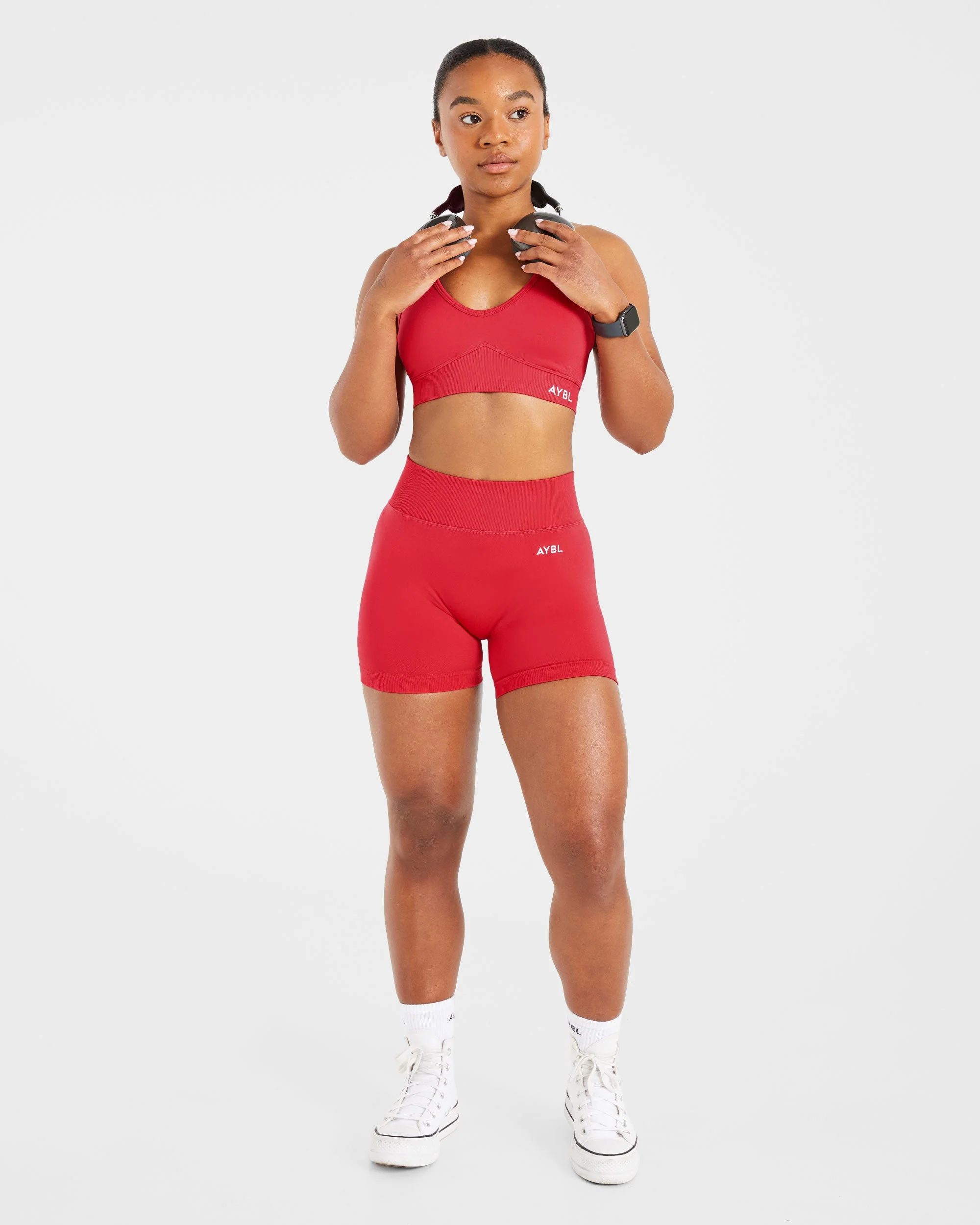 Adapt Seamless Sports Bra - Salsa Rouge - Image 8