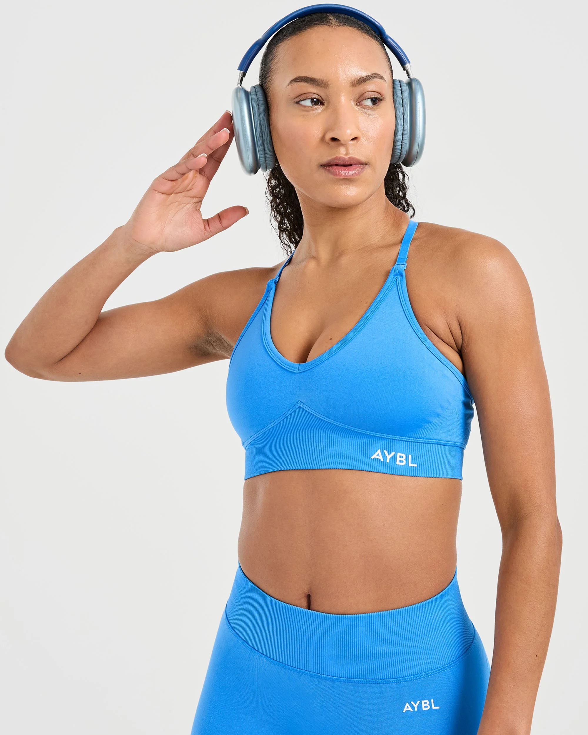 Adapt Seamless Sports Bra - Spring Cobalt - Image 7