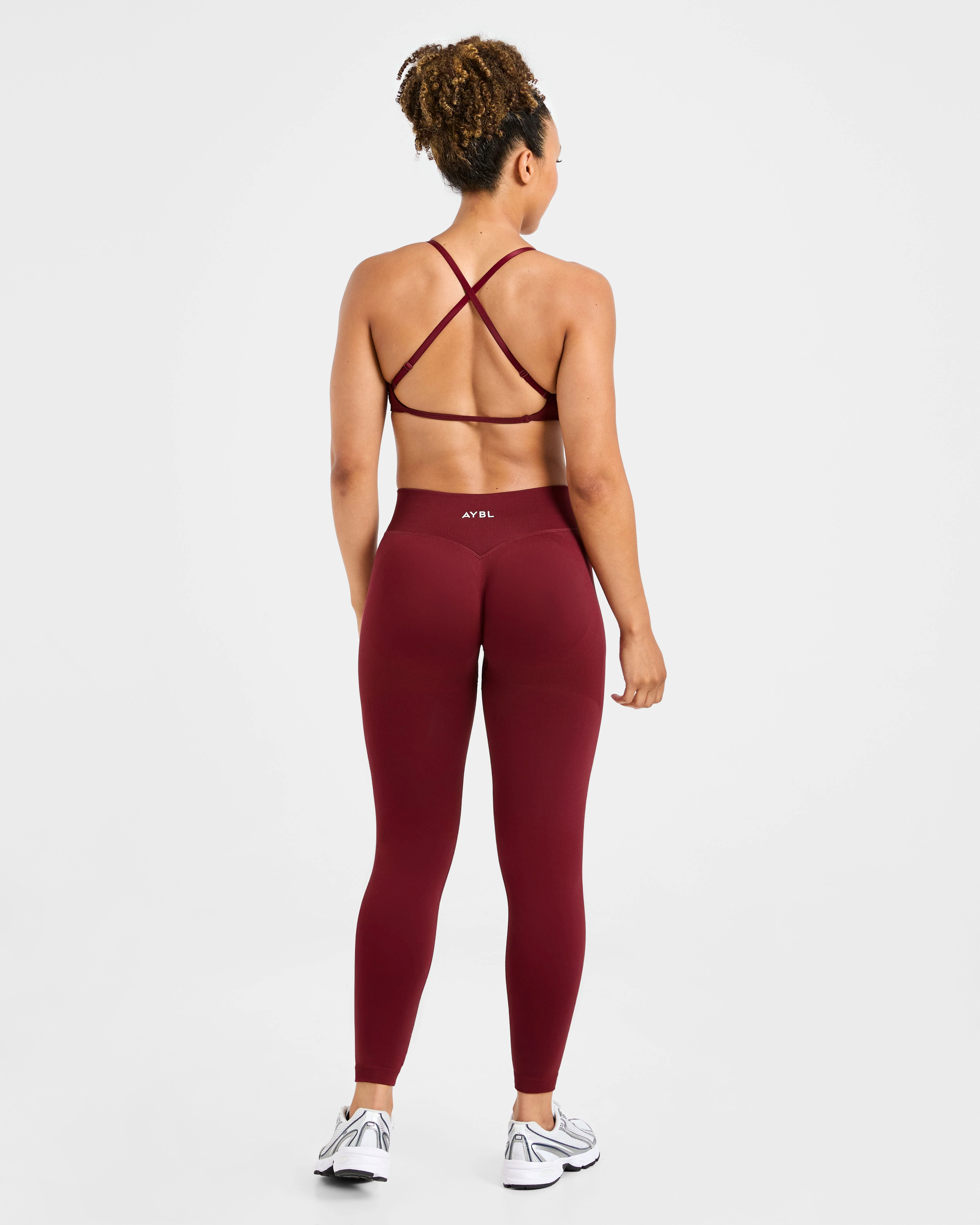 Adapt Seamless Strappy Sports Bra - Autumn Rouge - Image 4