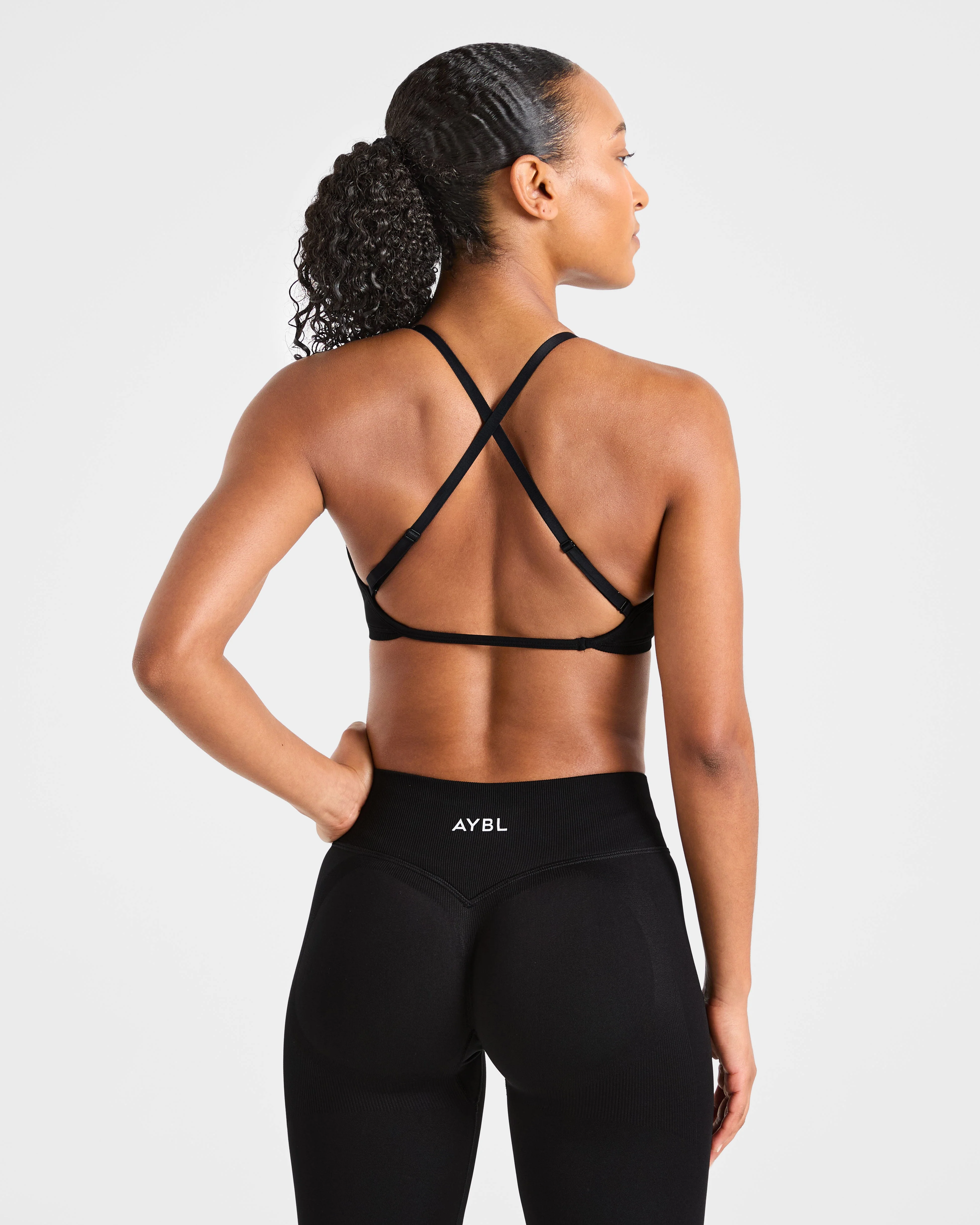 Adapt Seamless Strappy Sports Bra - Noir - Image 2