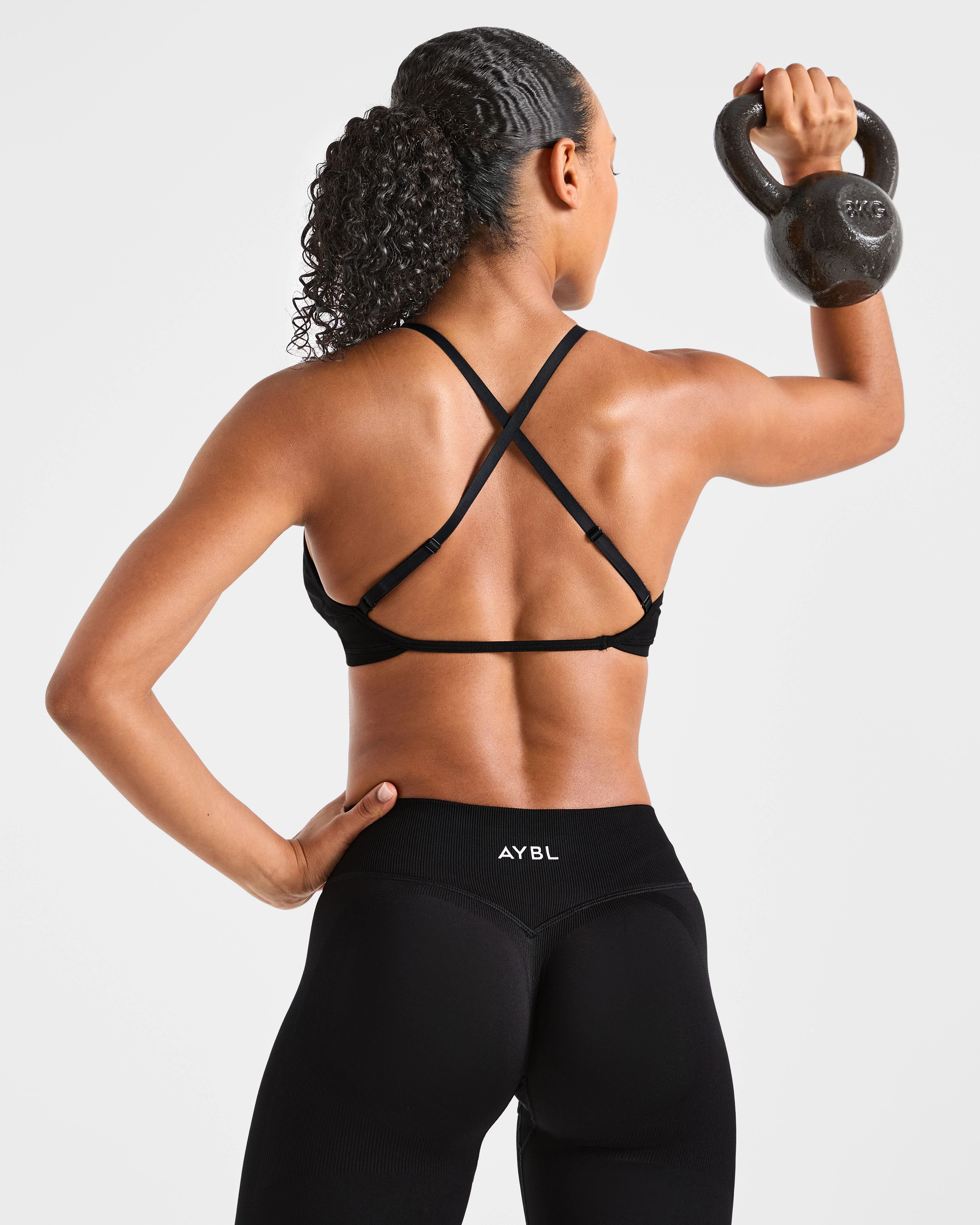 Adapt Seamless Strappy Sports Bra - Noir - Image 7