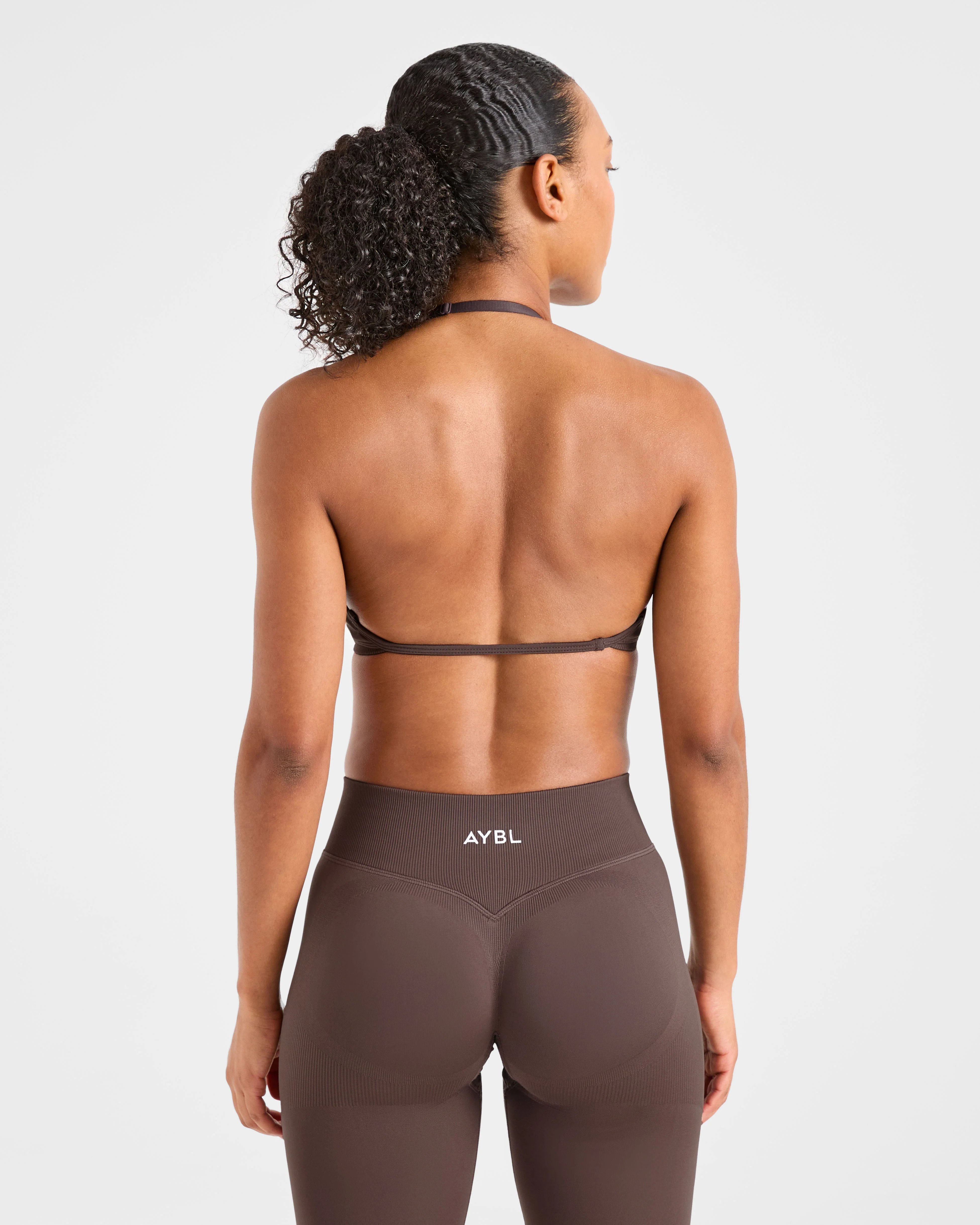 Adapt Seamless Strappy Sports Bra - Marron - Image 2