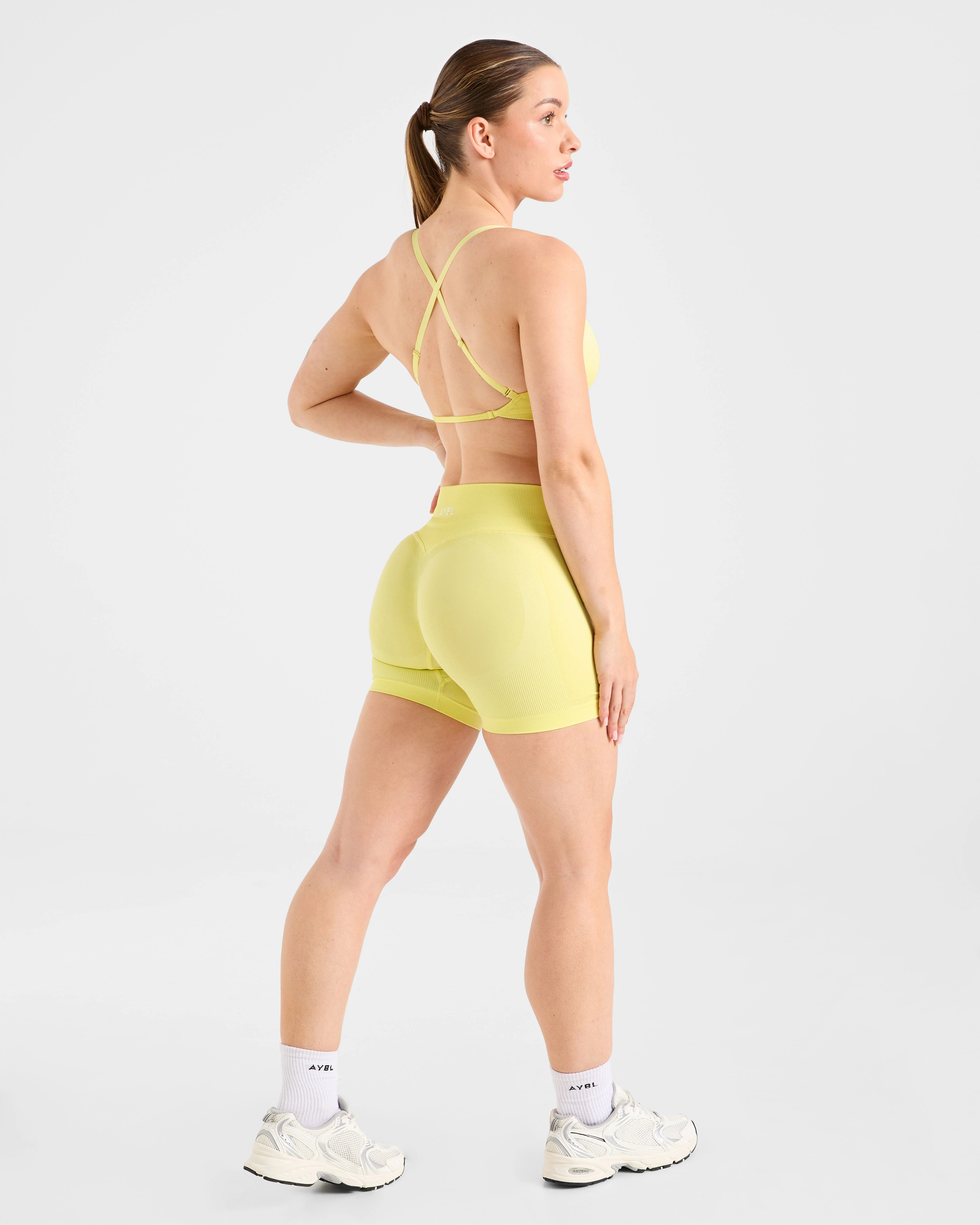 Adapt Seamless Strappy Sports Bra - Spring Jaune - Image 4