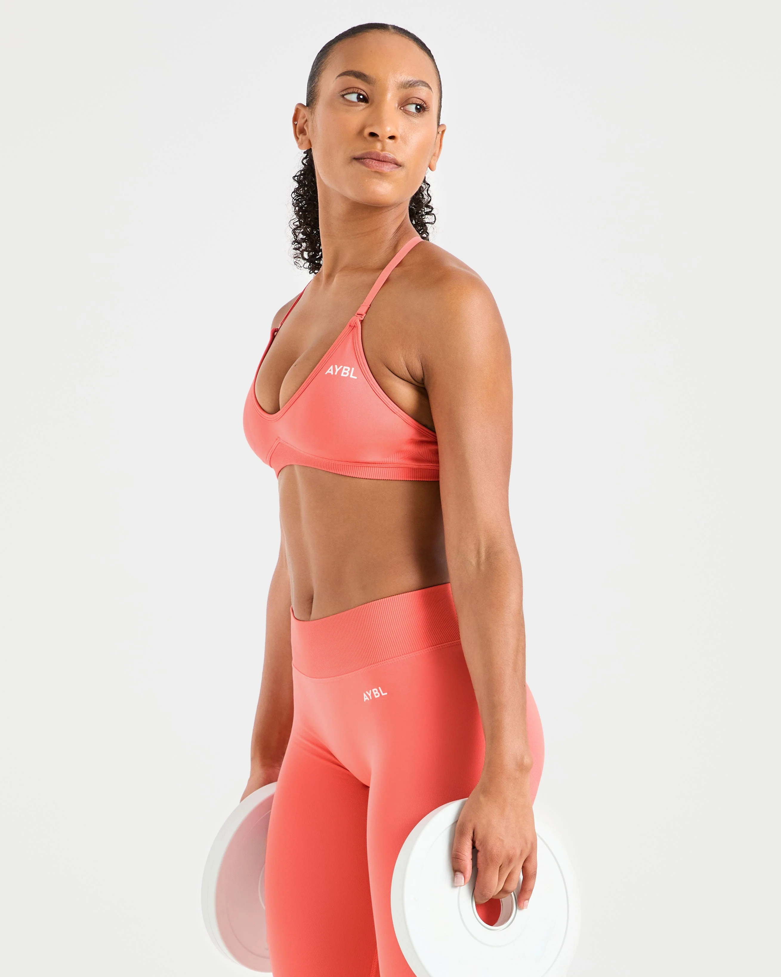 Adapt Seamless Strappy Sports Bra - Summer Pêche - Image 8