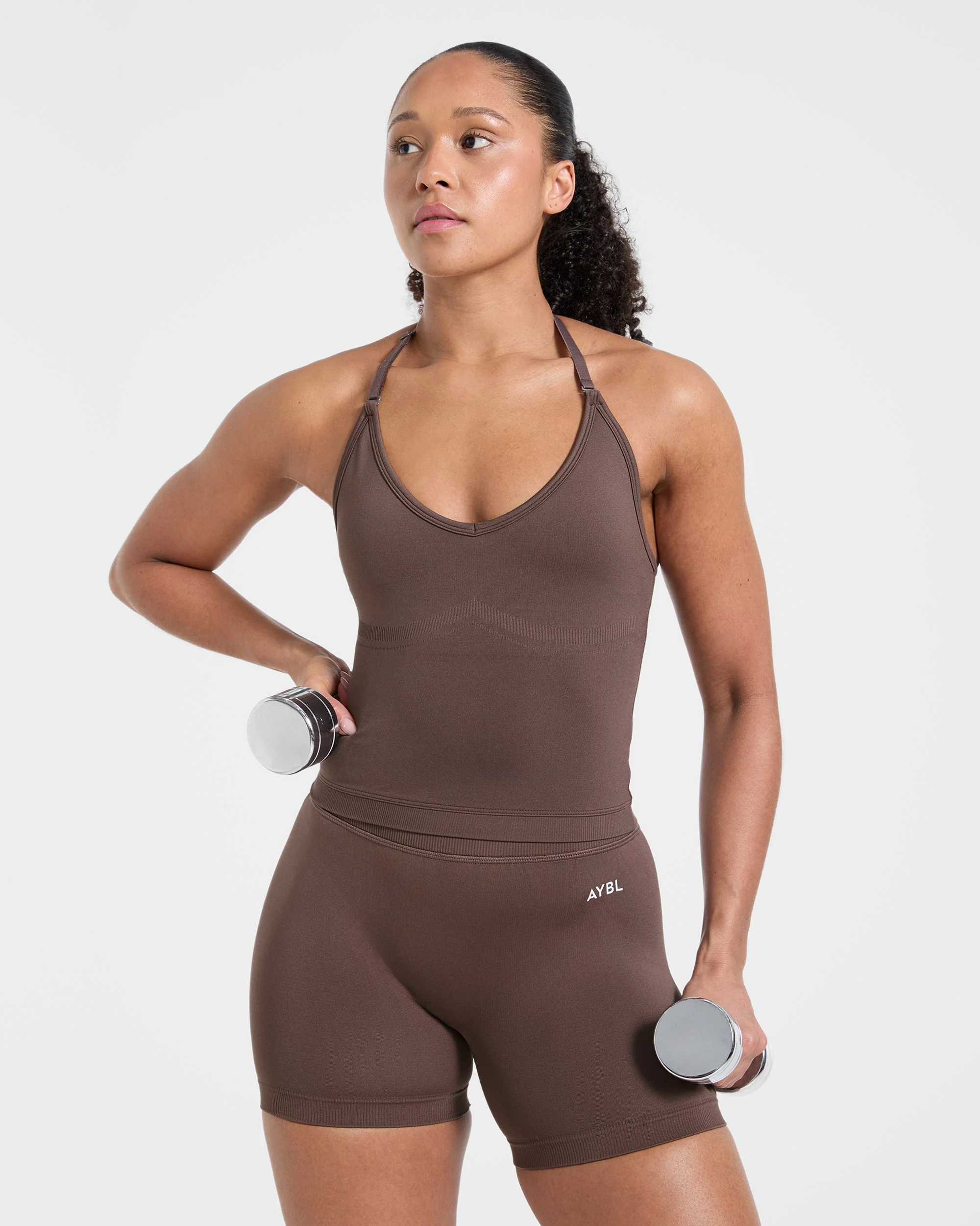 Adapt Seamless Tank Top - Marron - Image 8