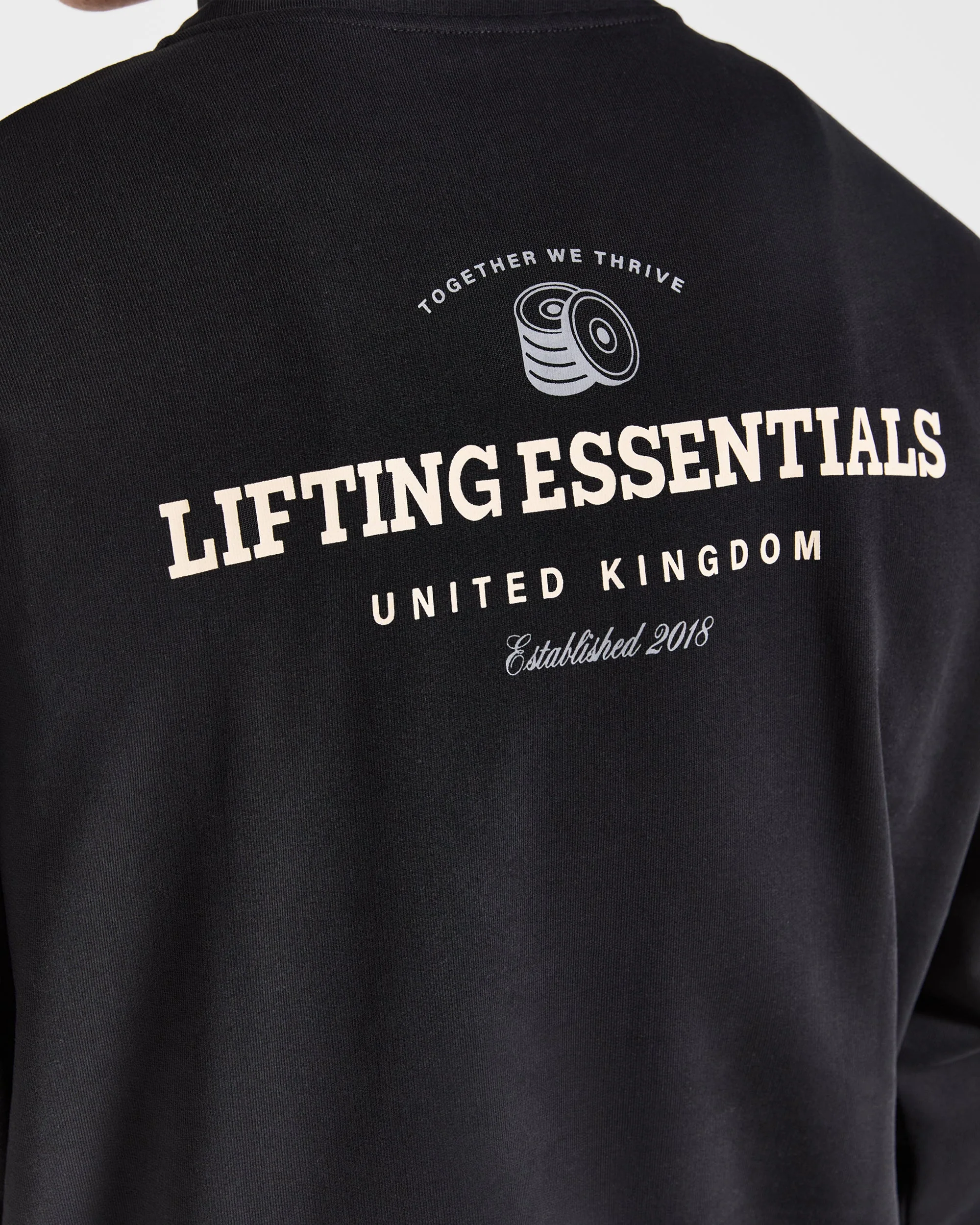 Apex Lifting Essentials 1/4 Zip Pullover - Noir/Crème - Image 5