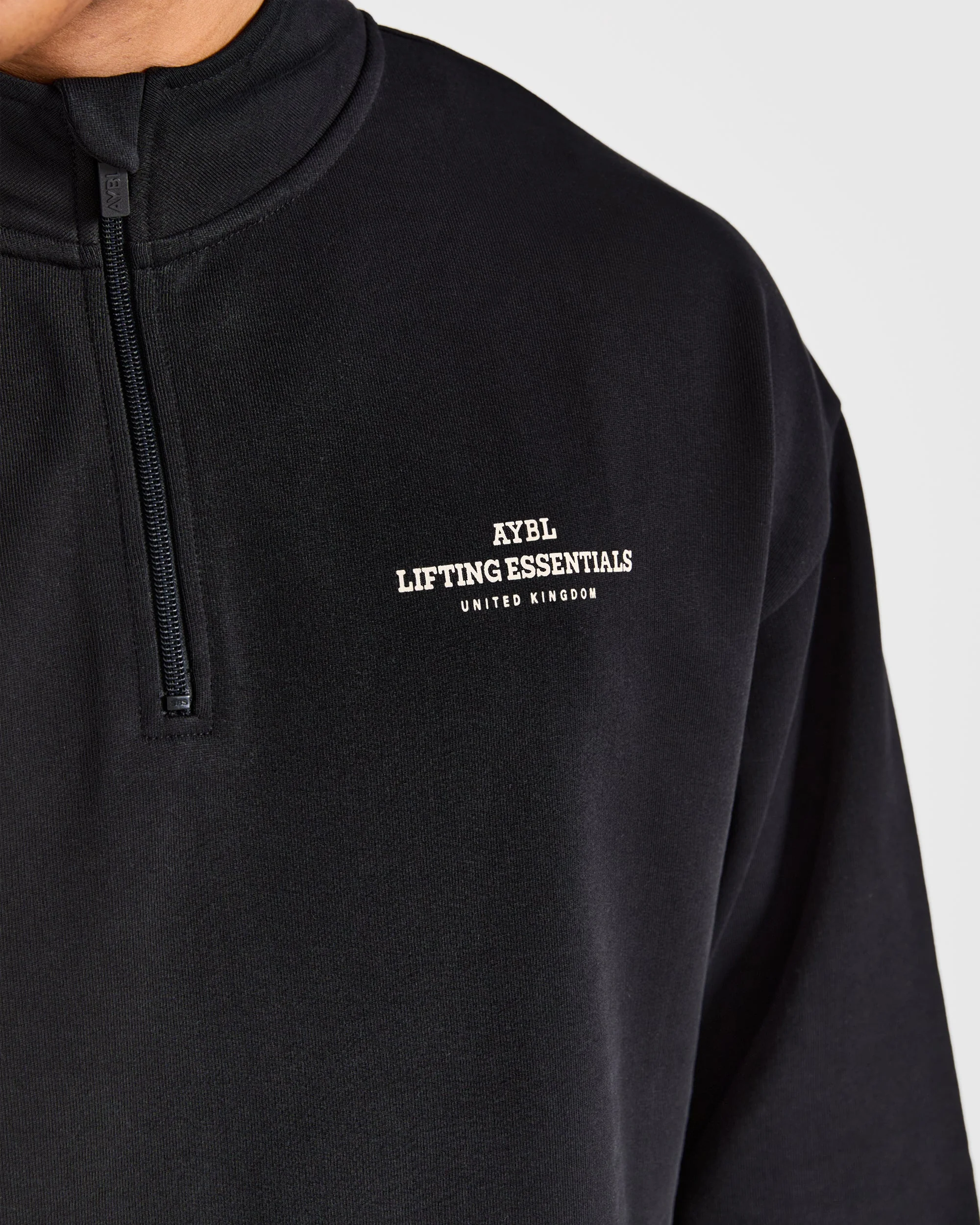 Apex Lifting Essentials 1/4 Zip Pullover - Noir/Crème - Image 6