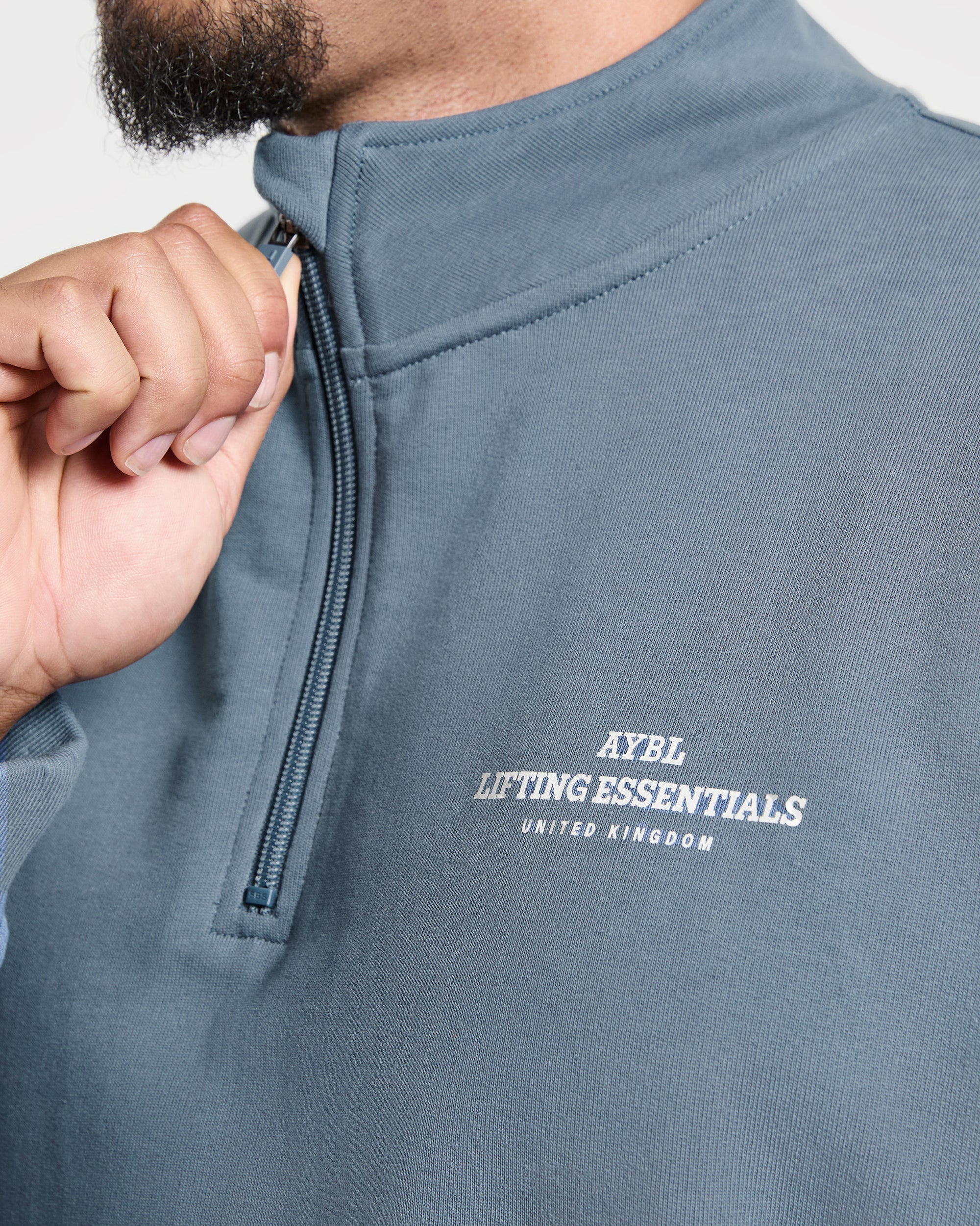 Apex Lifting Essentials 1/4 Zip Pullover - Titanium Bleu - Image 5