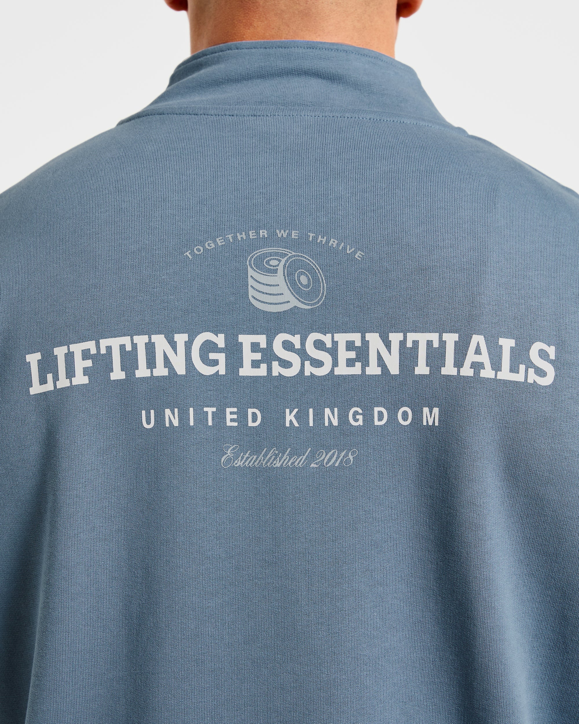 Apex Lifting Essentials 1/4 Zip Pullover - Titanium Bleu - Image 6