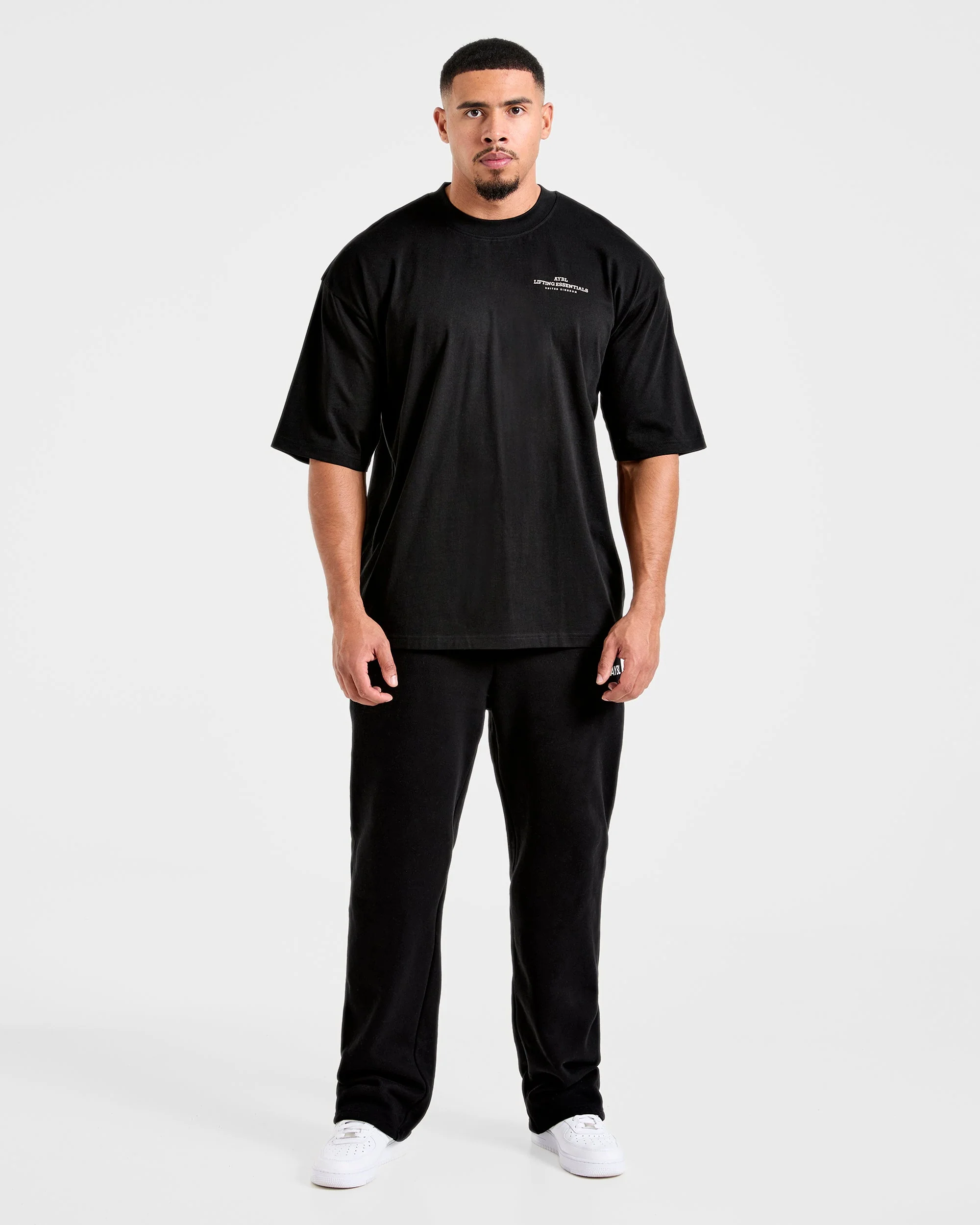 Apex Lifting Essentials Oversized T Shirt - Noir/Crème - Image 3