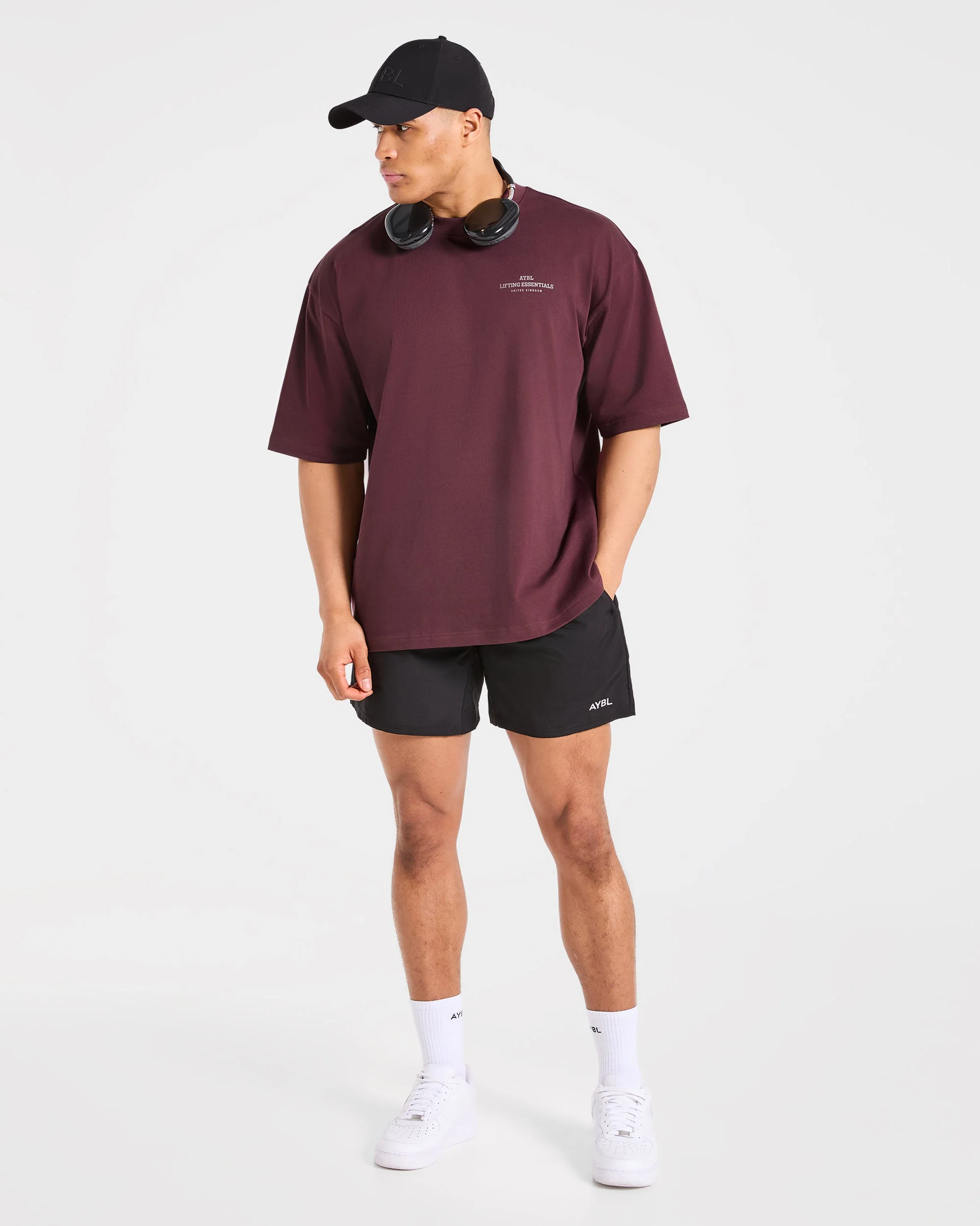 Apex Lifting Essentials Oversized T Shirt - Plum - Image 7