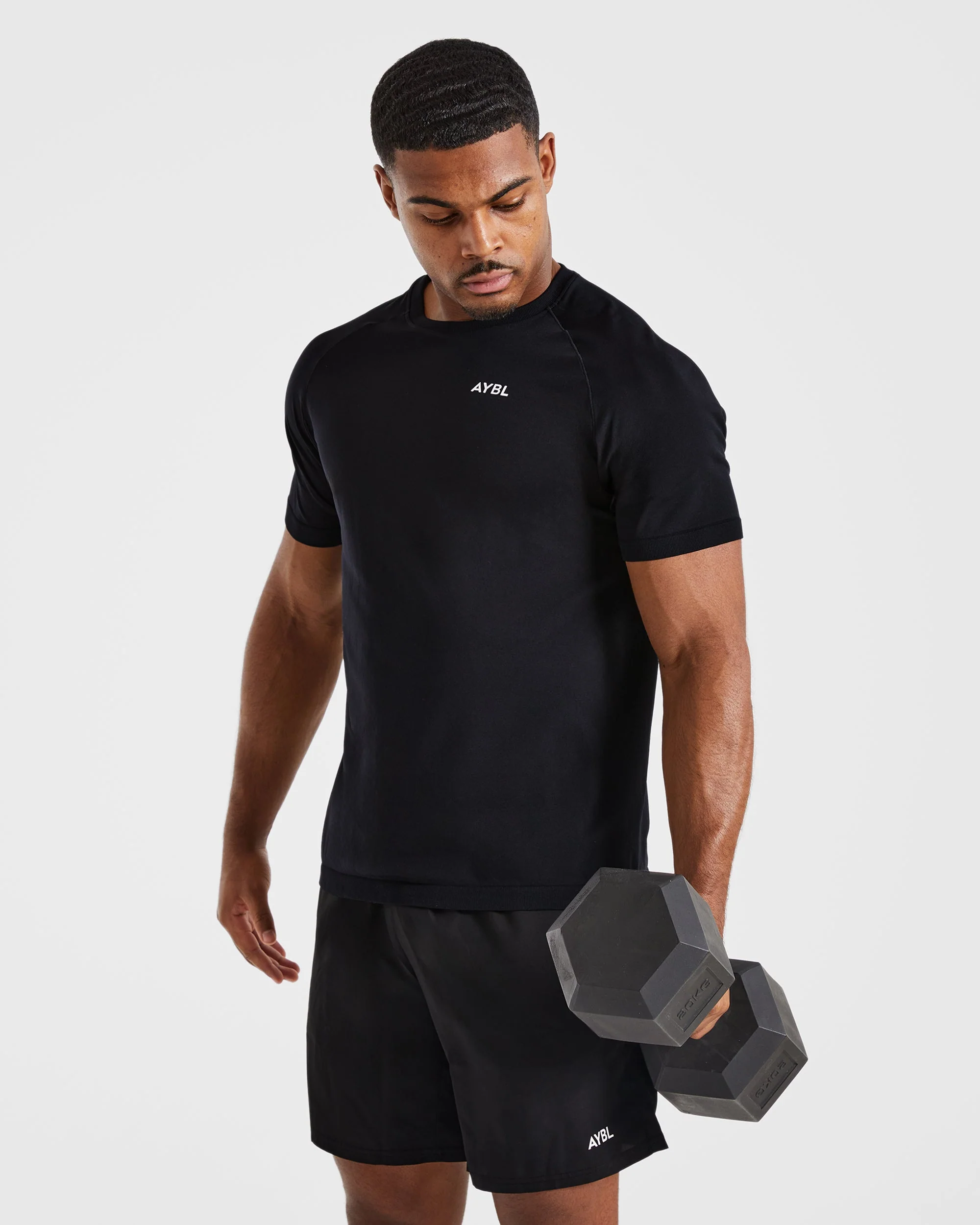Ascend Seamless T Shirt - Noir - Image 7