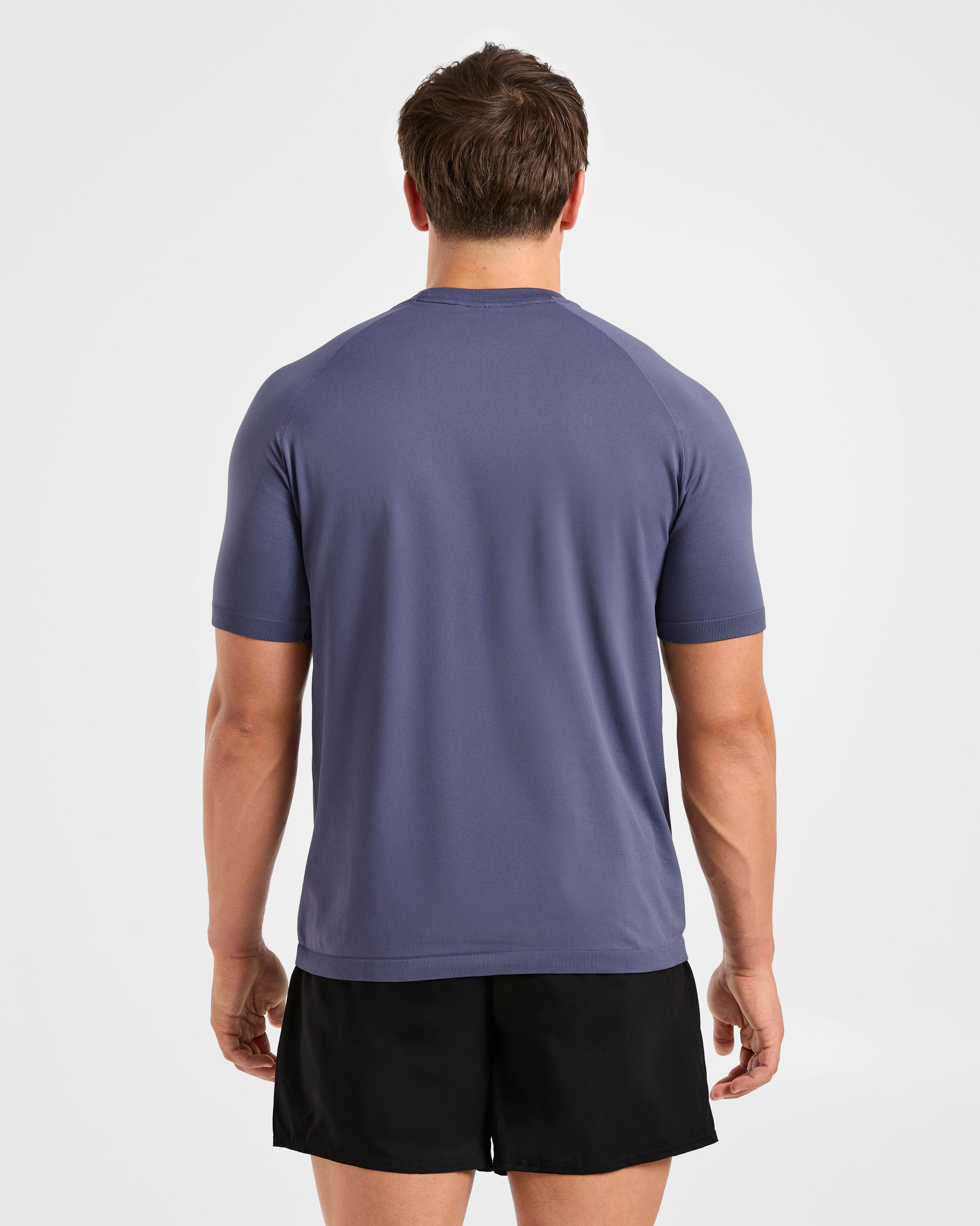 Ascend Seamless T Shirt - Denim Bleu - Image 2
