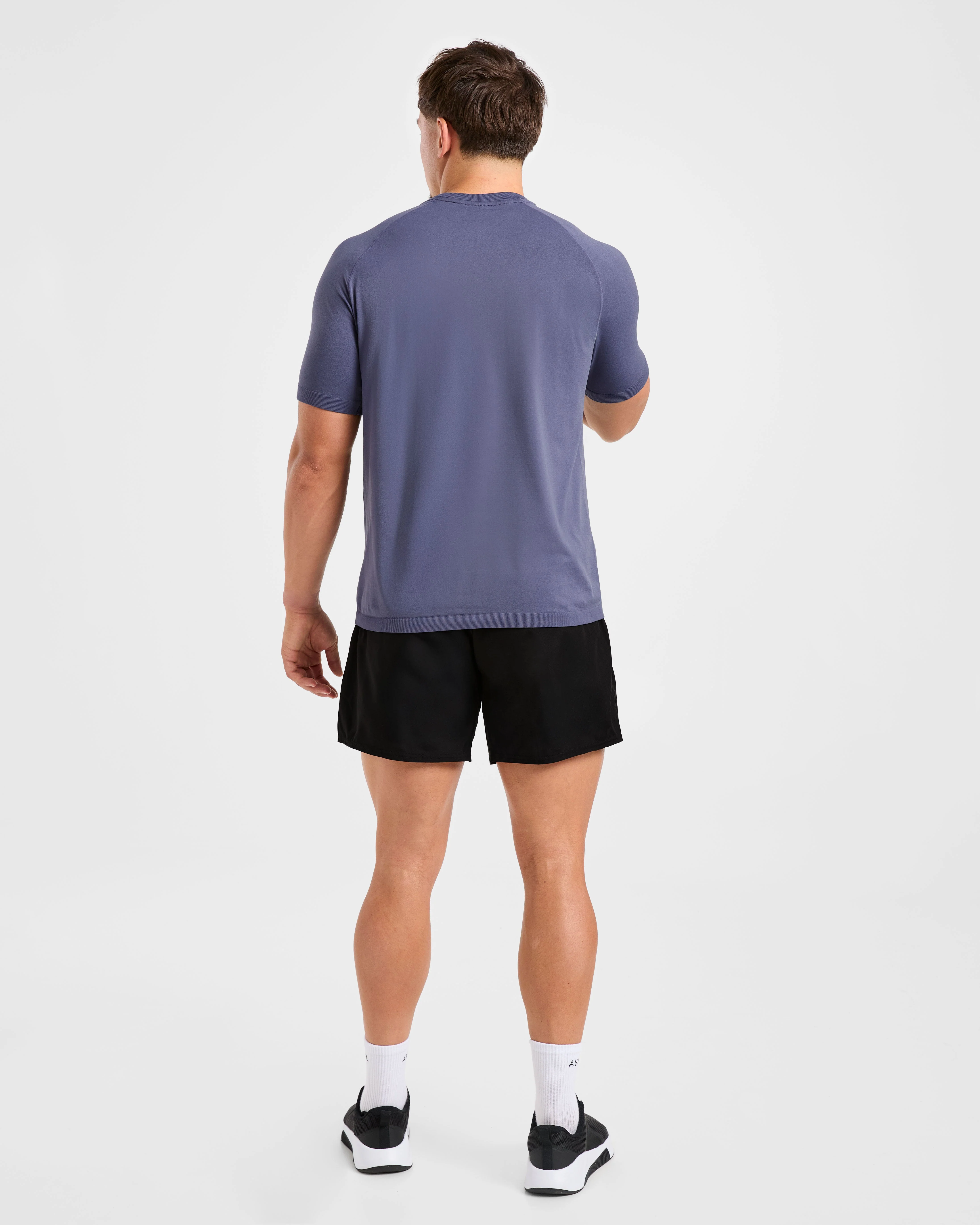 Ascend Seamless T Shirt - Denim Bleu - Image 4