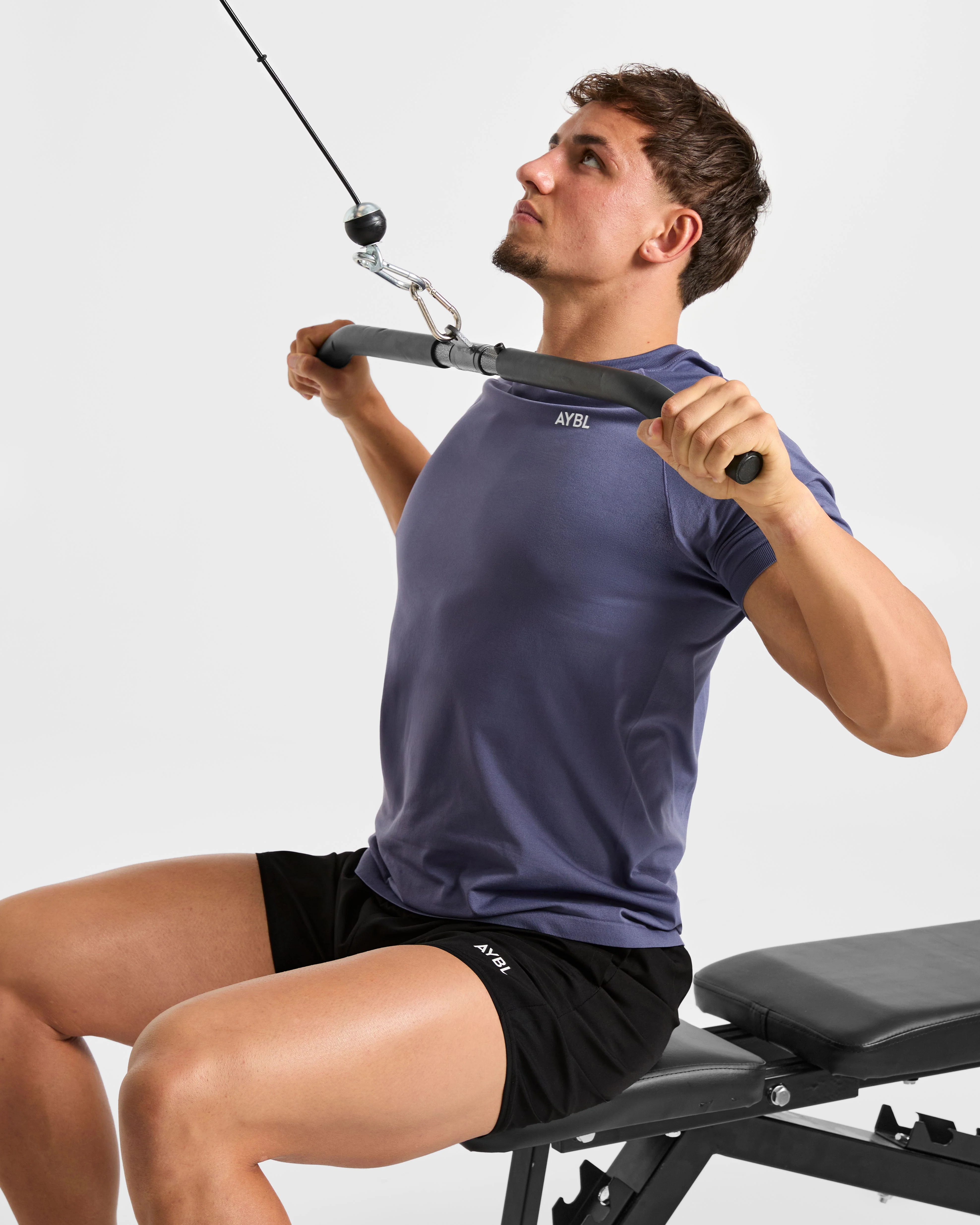 Ascend Seamless T Shirt - Denim Bleu - Image 7